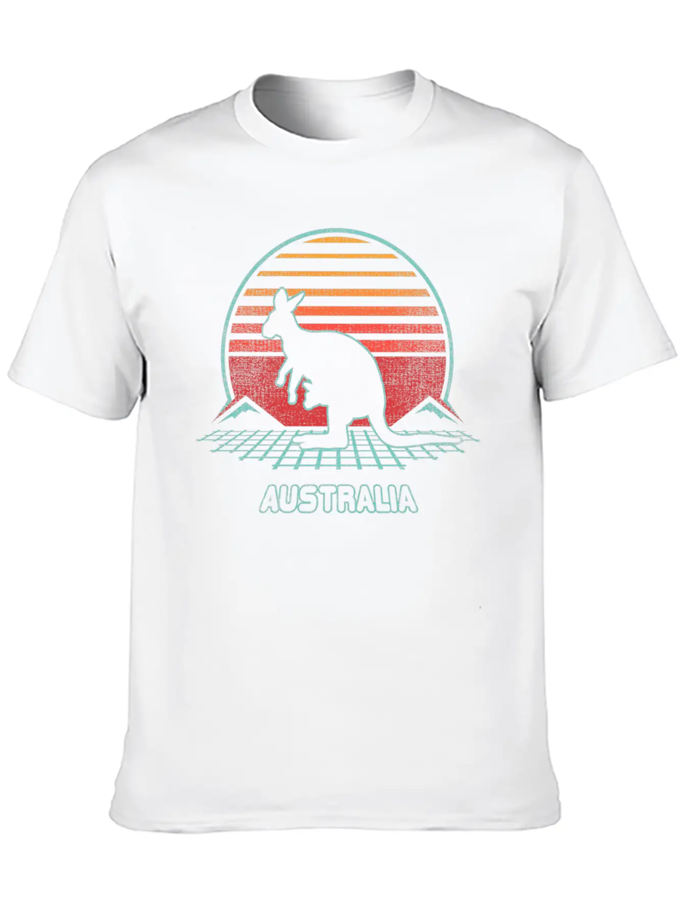 Australia 80S Style Soft Cotton Short Sleeve Tee – Unisex Wardrobe Staple