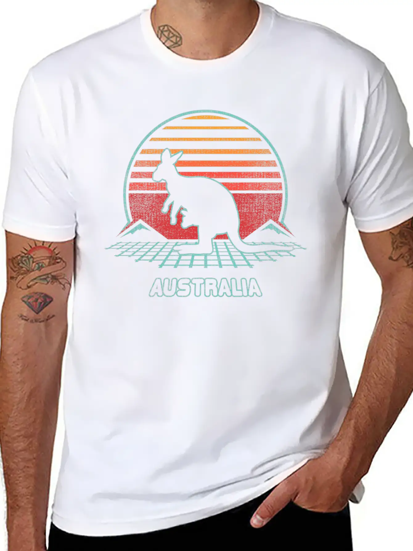 Australia 80S Style Soft Cotton Short Sleeve Tee – Unisex Wardrobe Staple