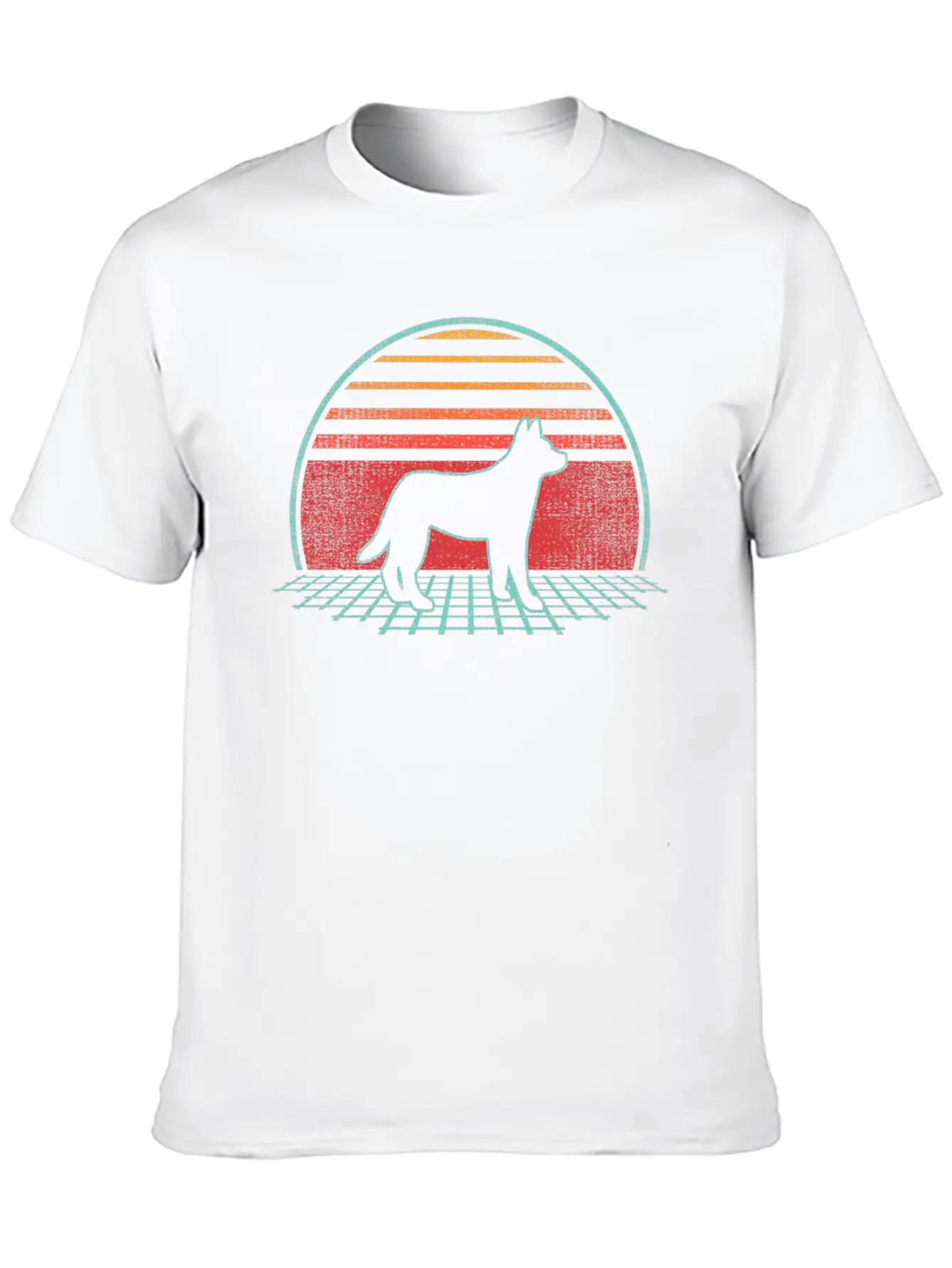 Australian Cattle Dog 80S Style Lightweight Cotton T-Shirt – Daily Comfort Graphic Shirt