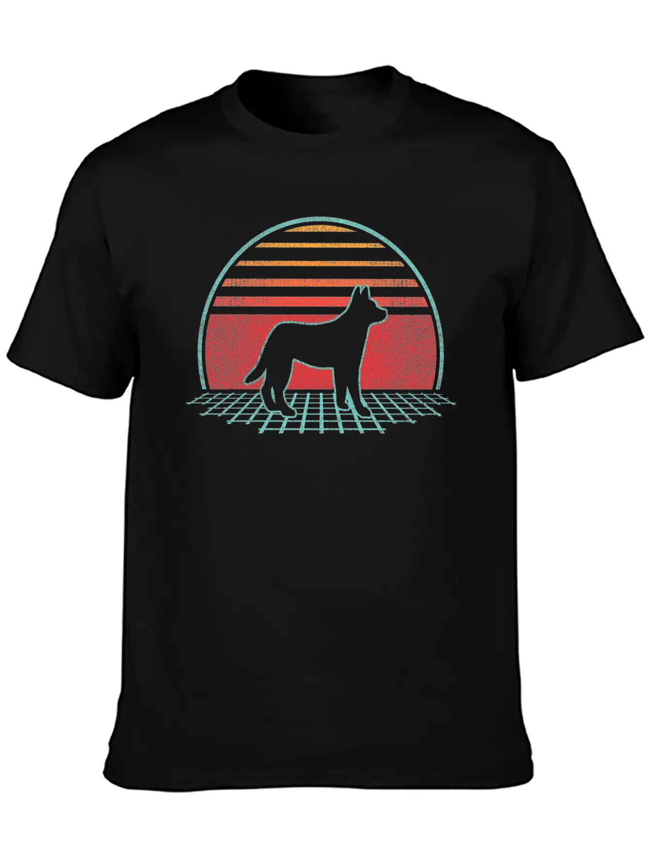 Australian Cattle Dog 80S Style Lightweight Cotton T-Shirt – Daily Comfort Graphic Shirt