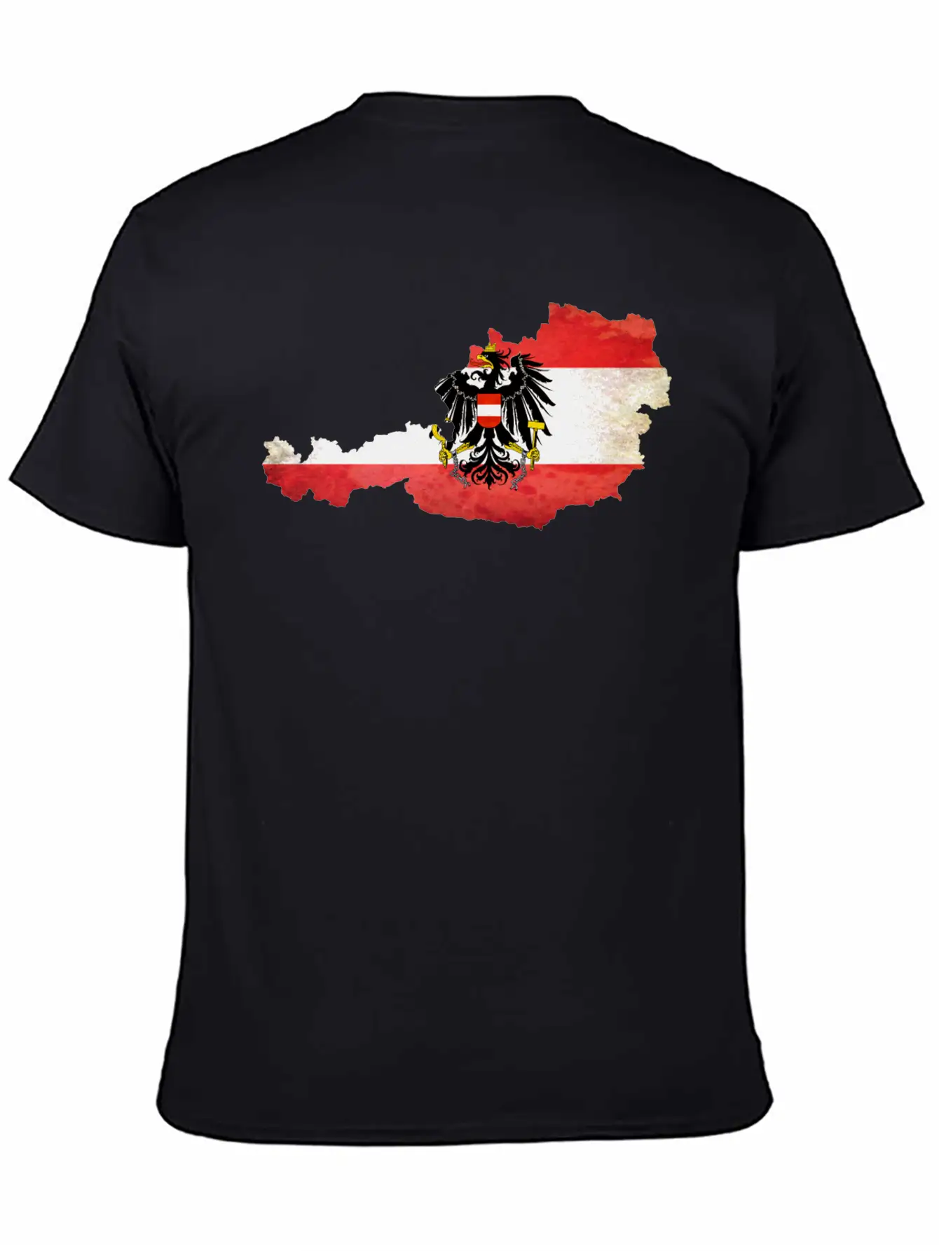 Austria Flag Map Modern Fit Casual T-Shirt – Clean And Versatile Design