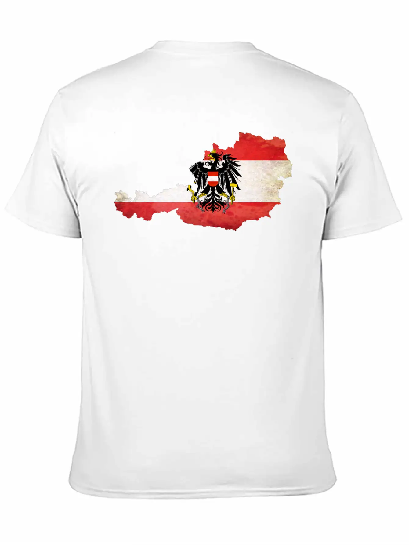 Austria Flag Map Modern Fit Casual T-Shirt – Clean And Versatile Design