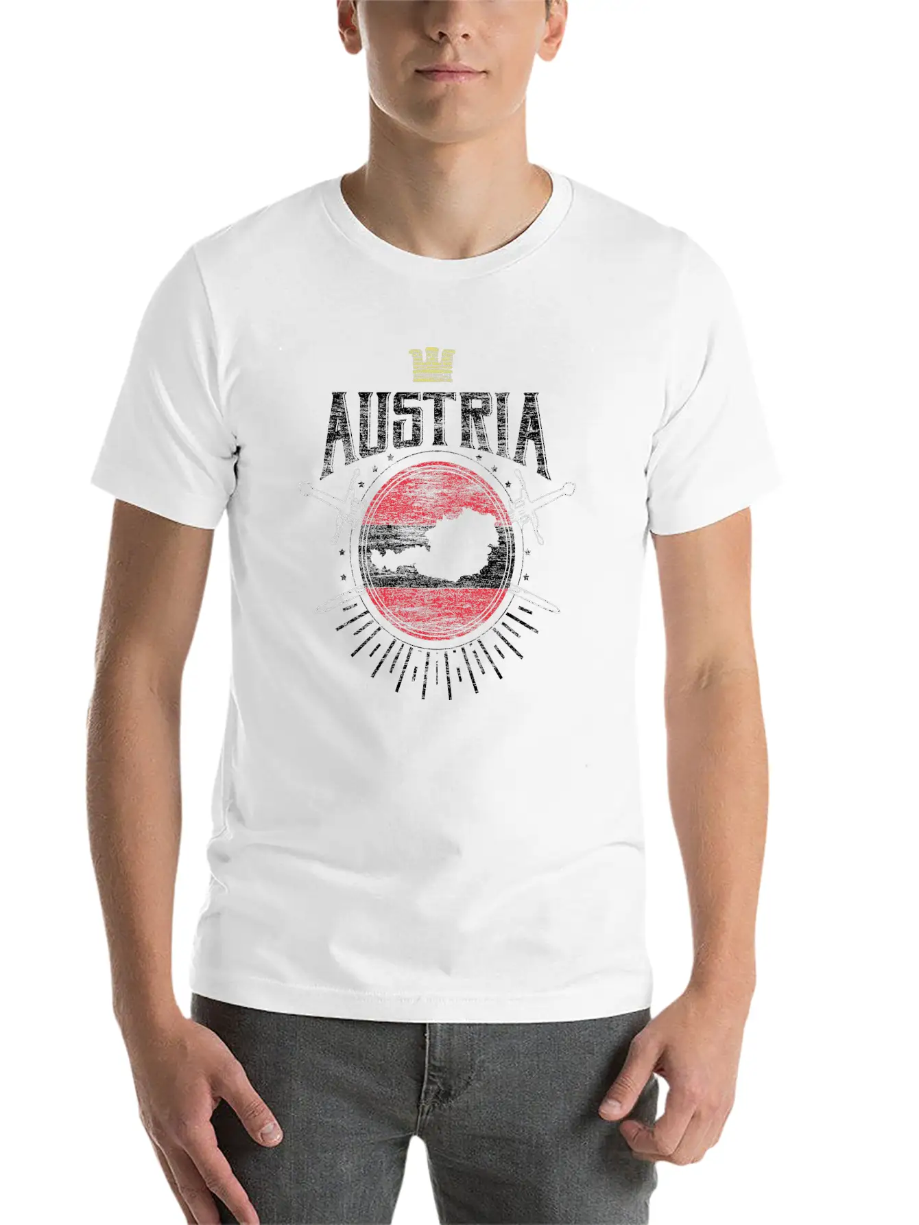 Austria Vienna Eu Gift Idea Modern Fit Casual T-Shirt ��� Clean And Versatile Design