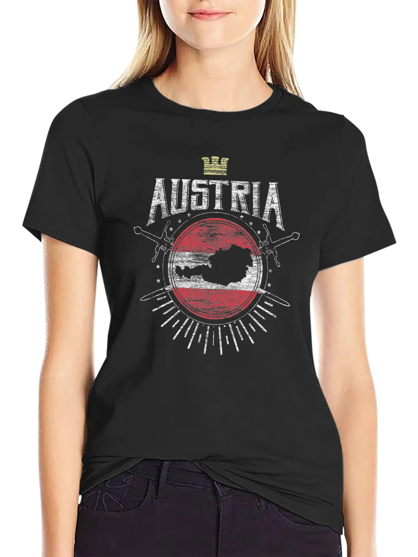Austria Vienna Eu Gift Idea Modern Fit Casual T-Shirt ��� Clean And Versatile Design