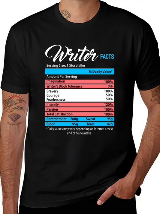 Author Book Writer Literature Bookworm Writing Classic Fit Graphic Tee For Daily Comfort – Unisex Cotton Shirt