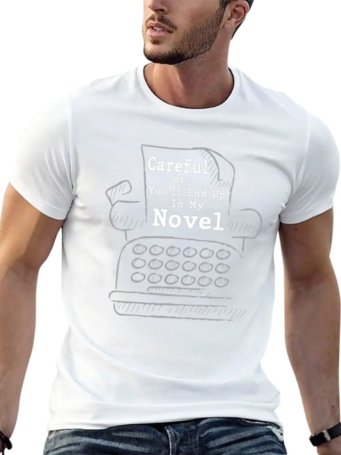 Author Book Writer Literature Bookworm Writing Essential Cotton Tee For Daily Outfits – Unisex Style