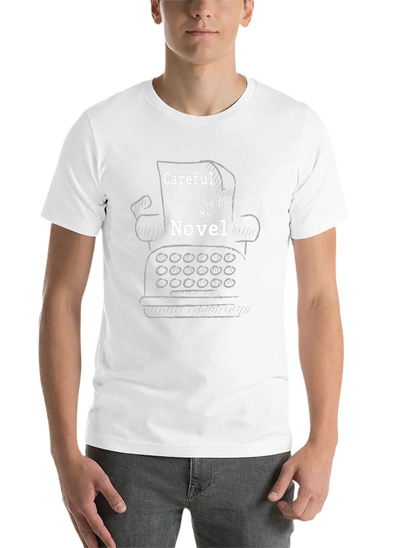 Author Book Writer Literature Bookworm Writing Essential Cotton Tee For Daily Outfits – Unisex Style
