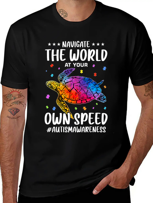 Autism Awareness Autist Classic Fit Graphic Tee For Daily Comfort – Unisex Cotton Shirt