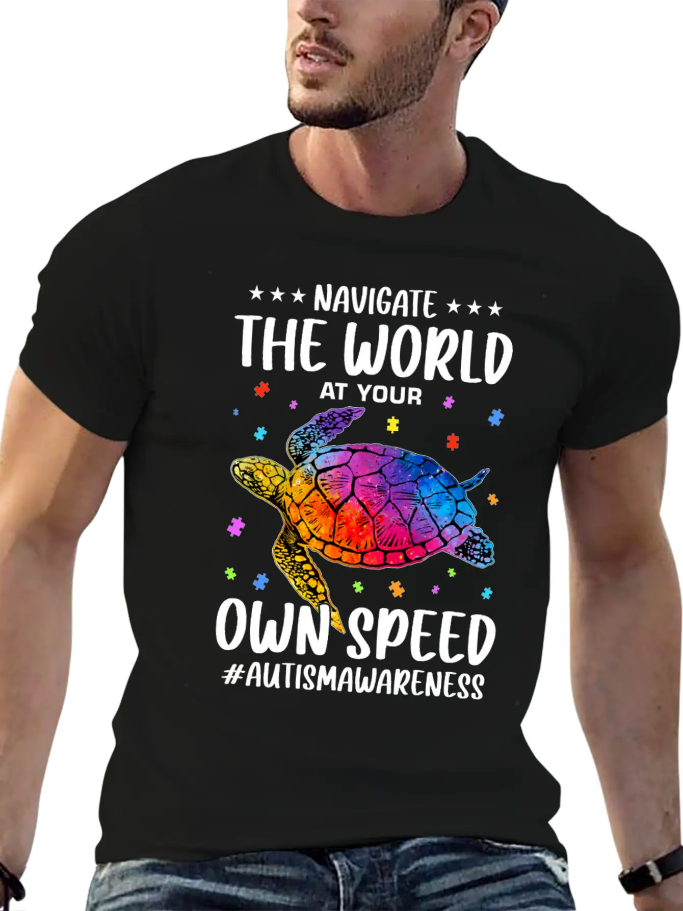 Autism Awareness Autist Classic Fit Graphic Tee For Daily Comfort – Unisex Cotton Shirt