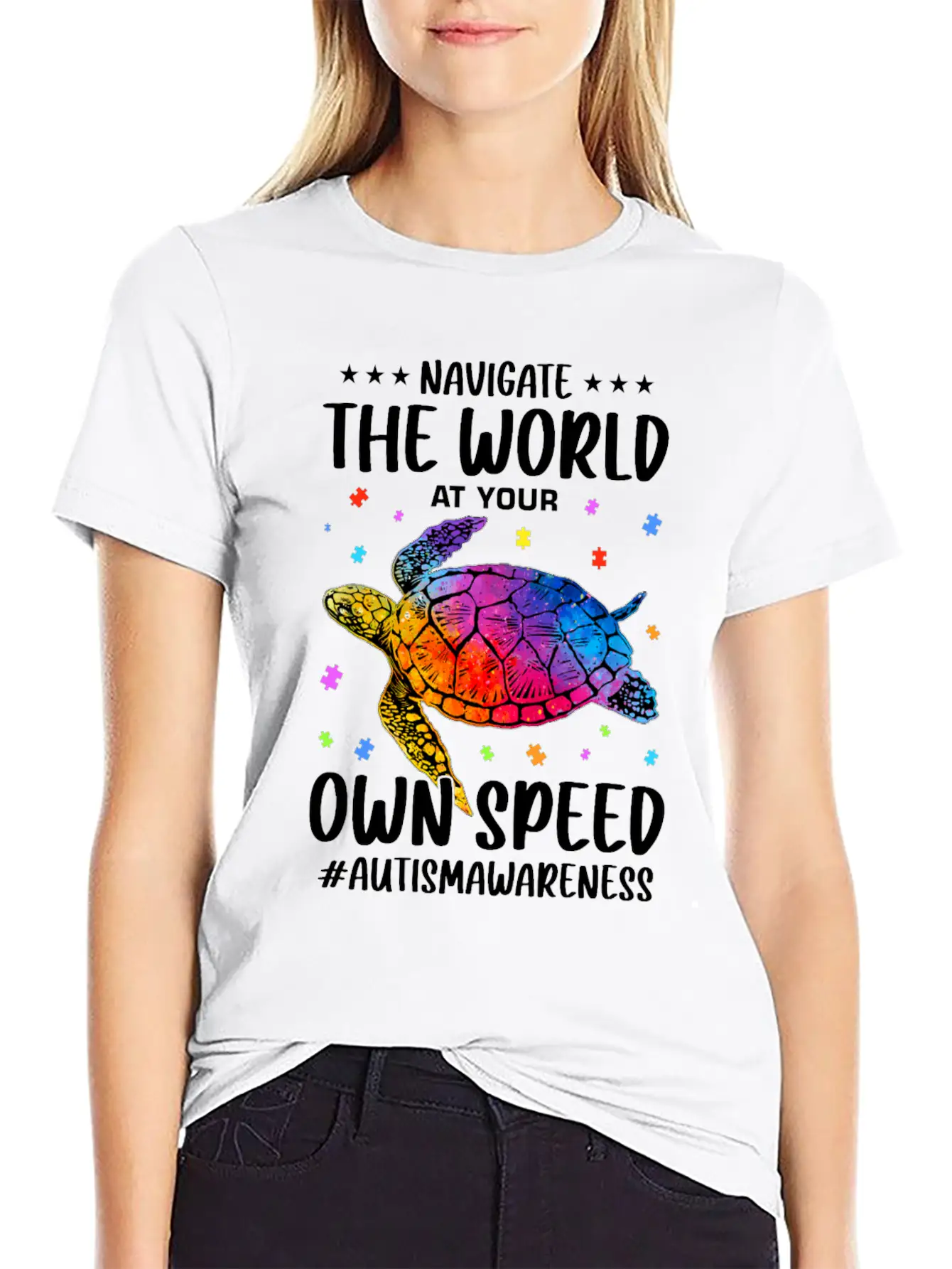 Autism Awareness Autist Classic Fit Graphic Tee For Daily Comfort – Unisex Cotton Shirt