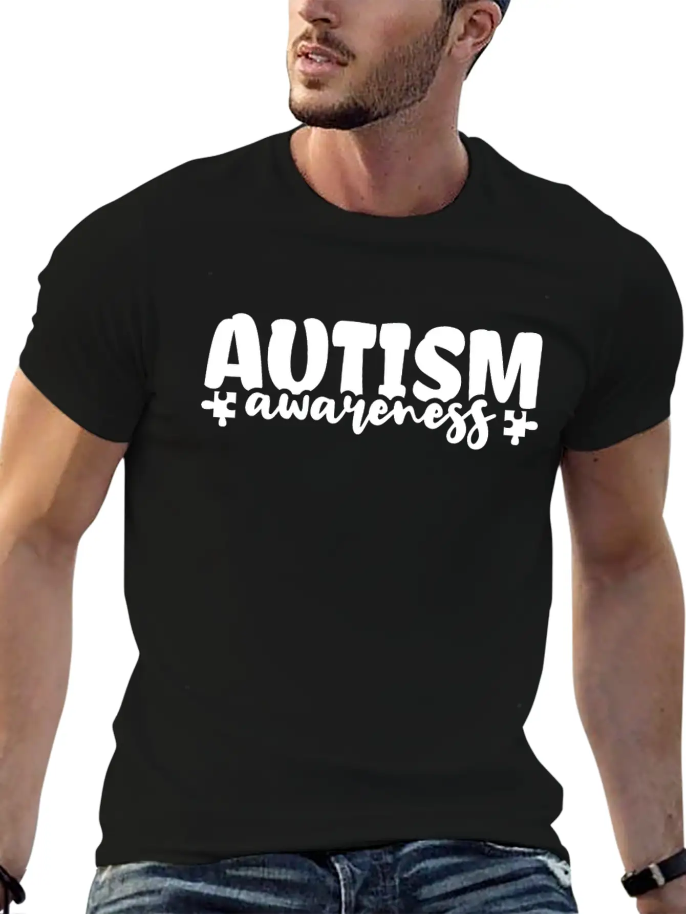 Autism Awareness Autistic Relaxed Everyday Tee – Lightweight And Durable Cotton