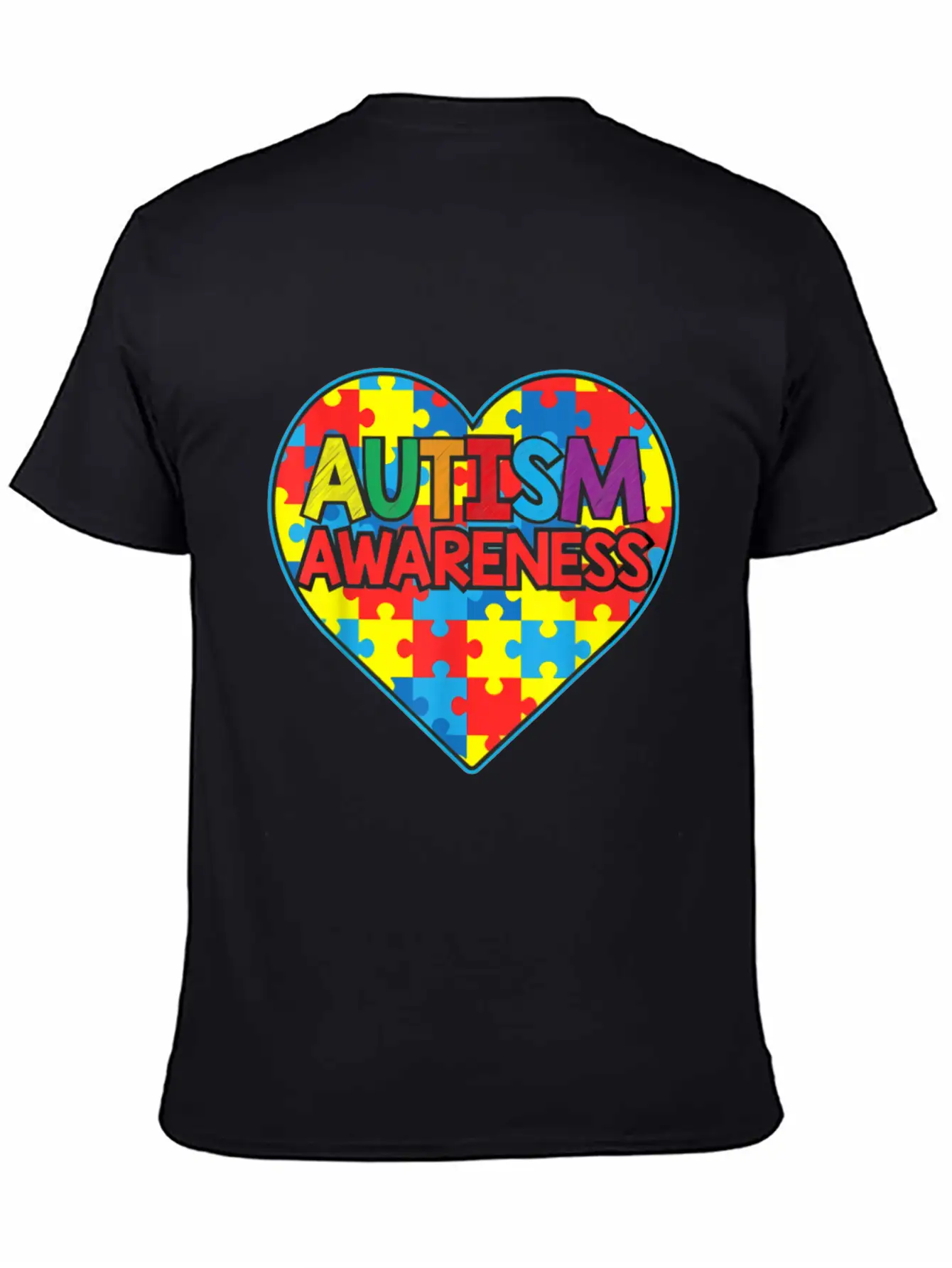 Autism Awareness Lightweight Cotton T-Shirt – Daily Comfort Graphic Shirt