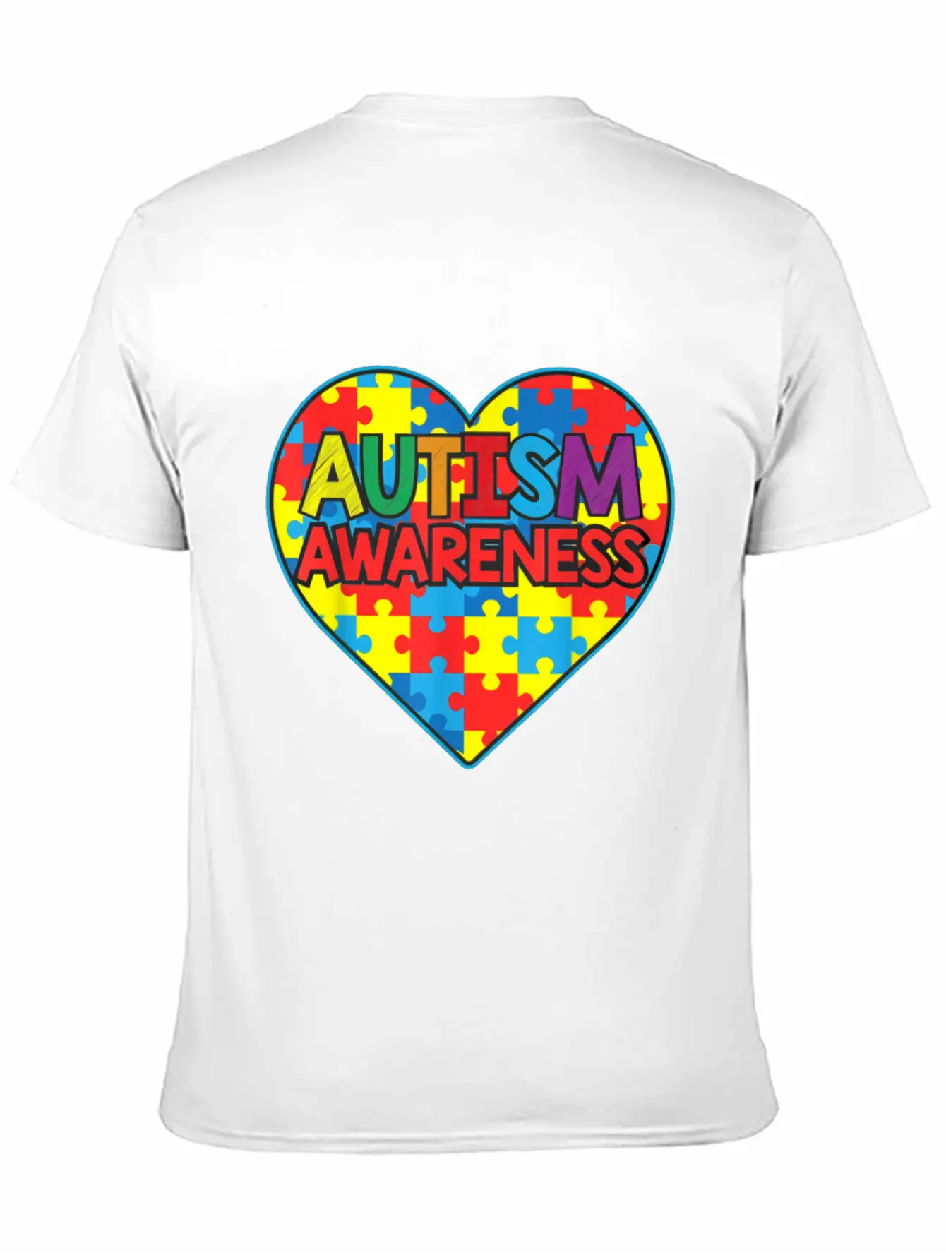Autism Awareness Lightweight Cotton T-Shirt – Daily Comfort Graphic Shirt