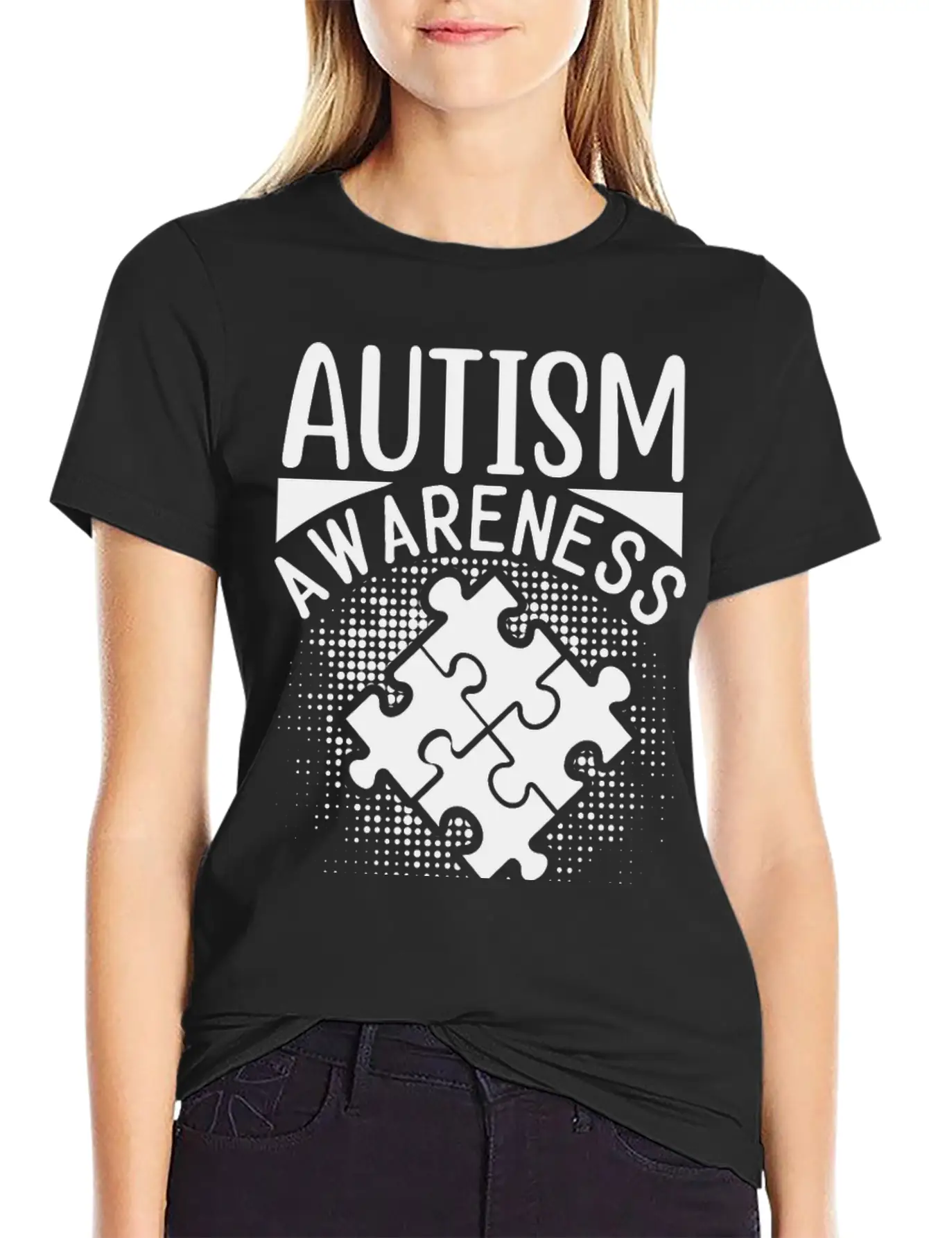 Autism Awareness Modern Fit Casual T-Shirt – Clean And Versatile Design