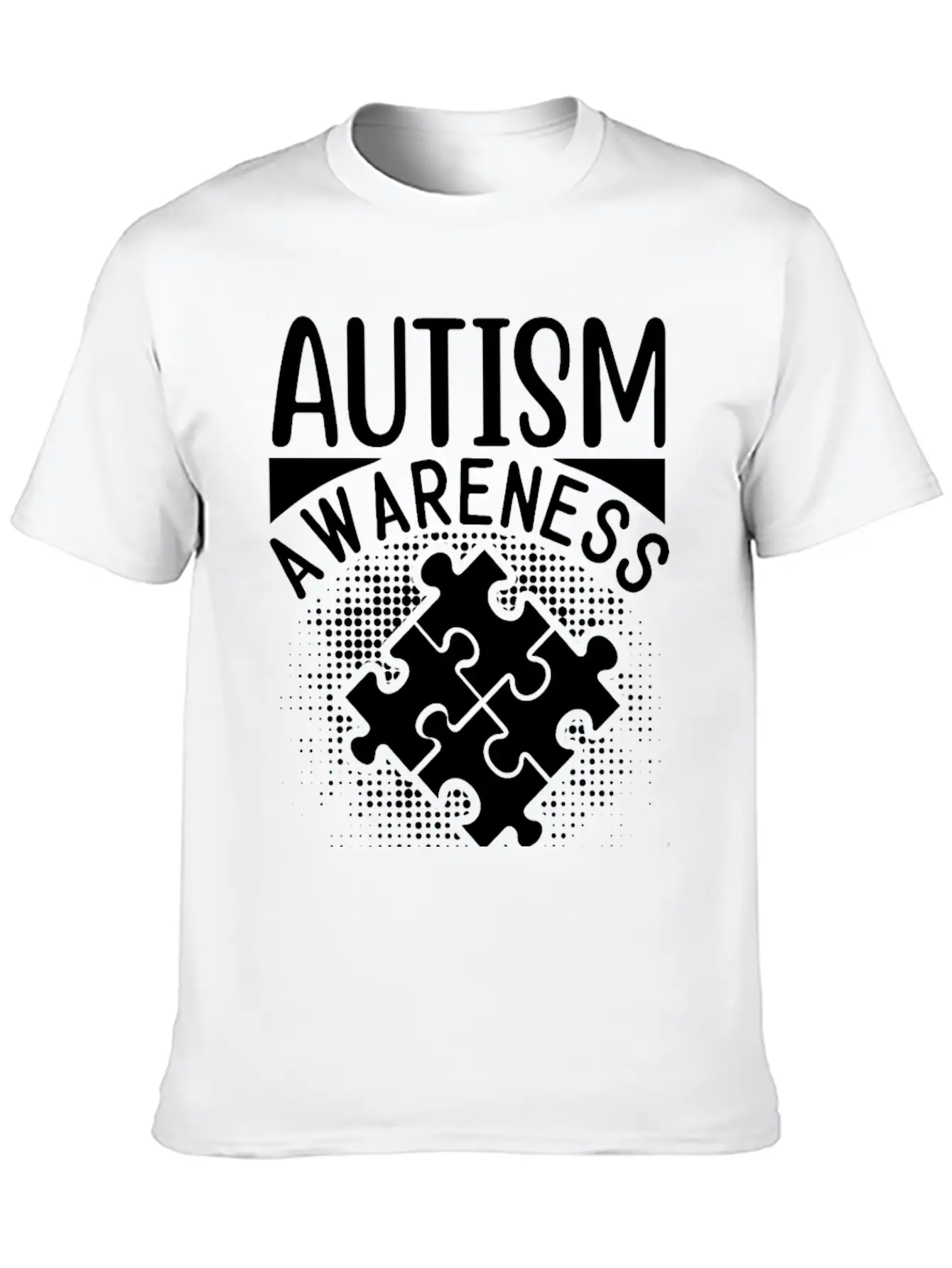Autism Awareness Modern Fit Casual T-Shirt – Clean And Versatile Design