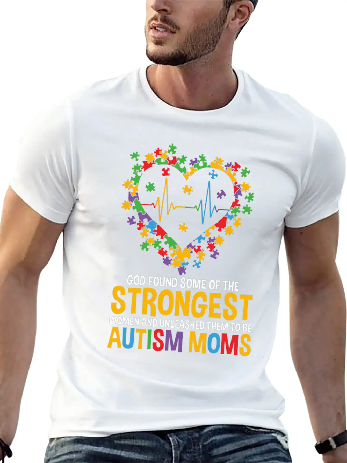 Autism Awareness Month Teacher Mom Paraprofessiona Modern Fit Casual T-Shirt – Clean And Versatile Design