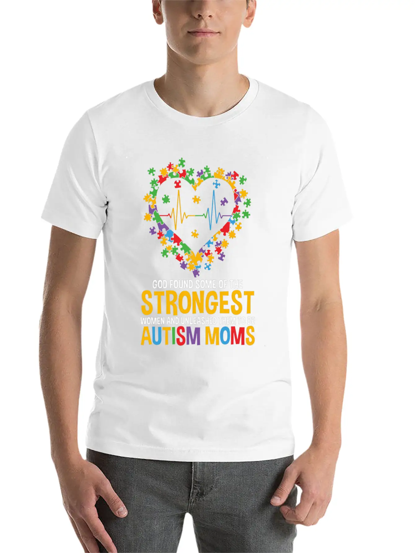 Autism Awareness Month Teacher Mom Paraprofessiona Modern Fit Casual T-Shirt – Clean And Versatile Design