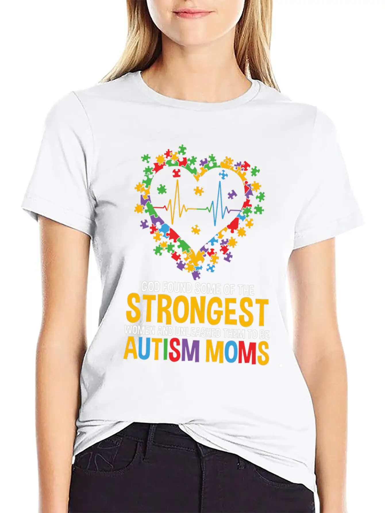 Autism Awareness Month Teacher Mom Paraprofessiona Modern Fit Casual T-Shirt – Clean And Versatile Design