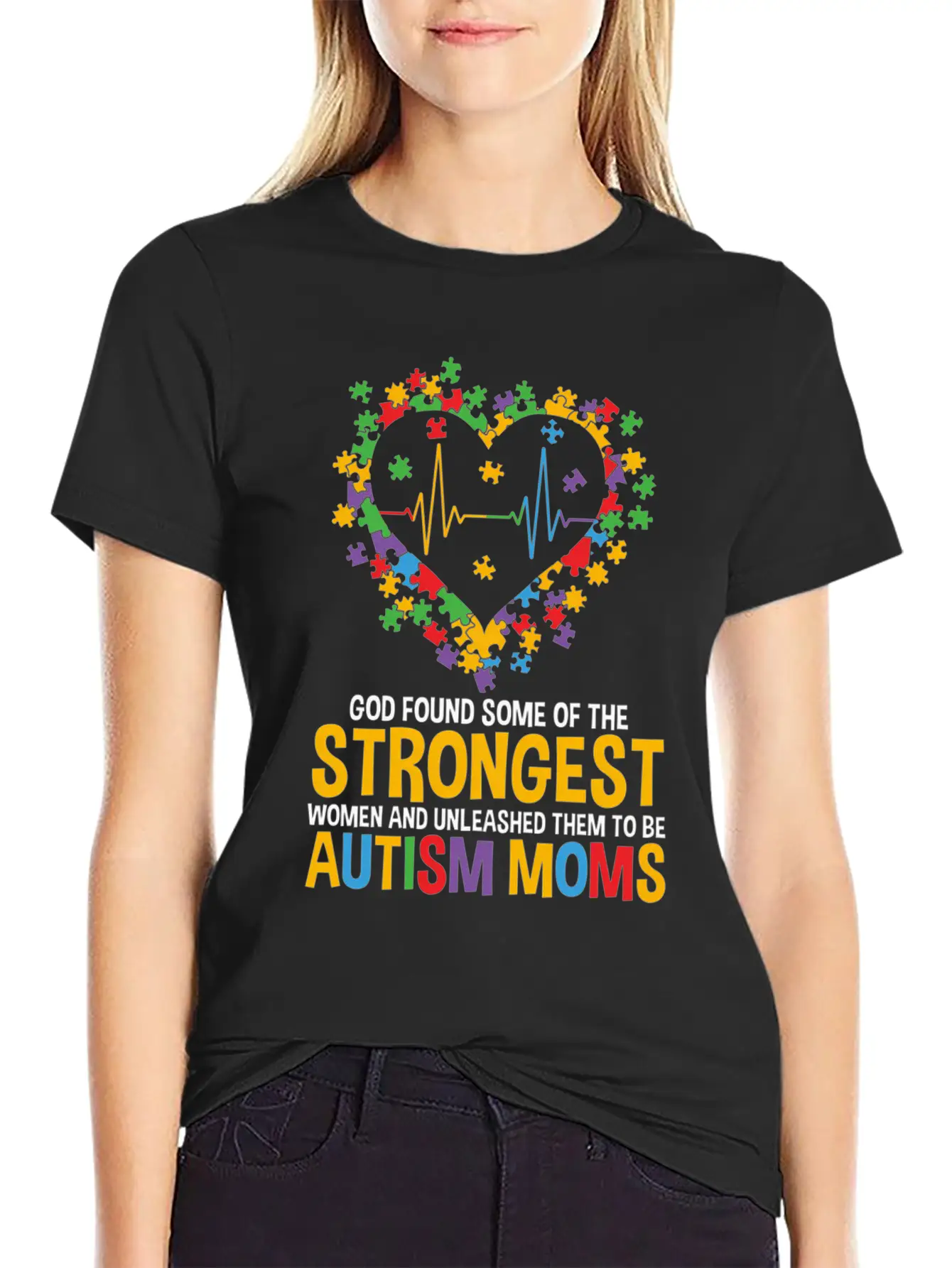 Autism Awareness Month Teacher Mom Paraprofessiona Modern Fit Casual T-Shirt – Clean And Versatile Design