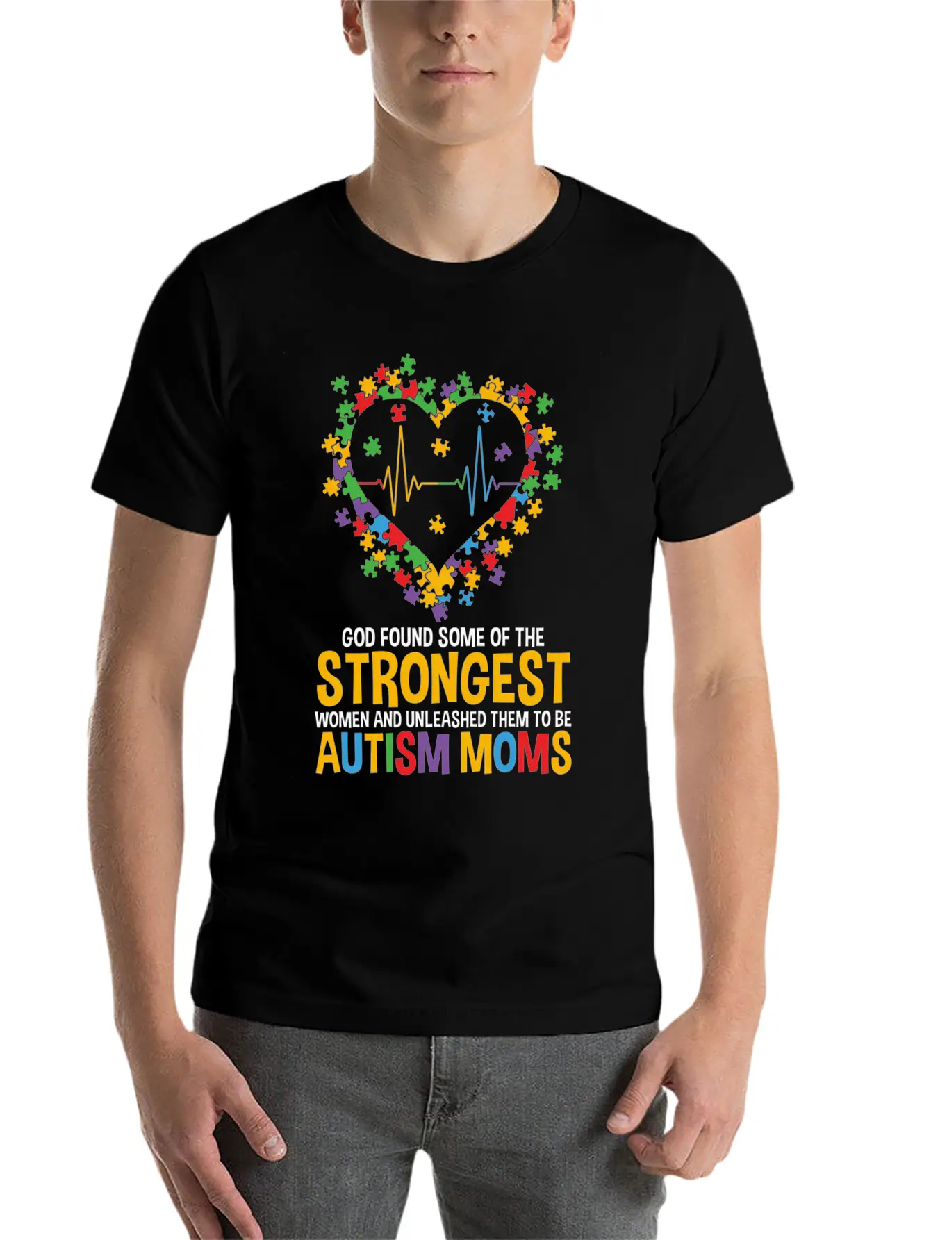 Autism Awareness Month Teacher Mom Paraprofessiona Modern Fit Casual T-Shirt – Clean And Versatile Design