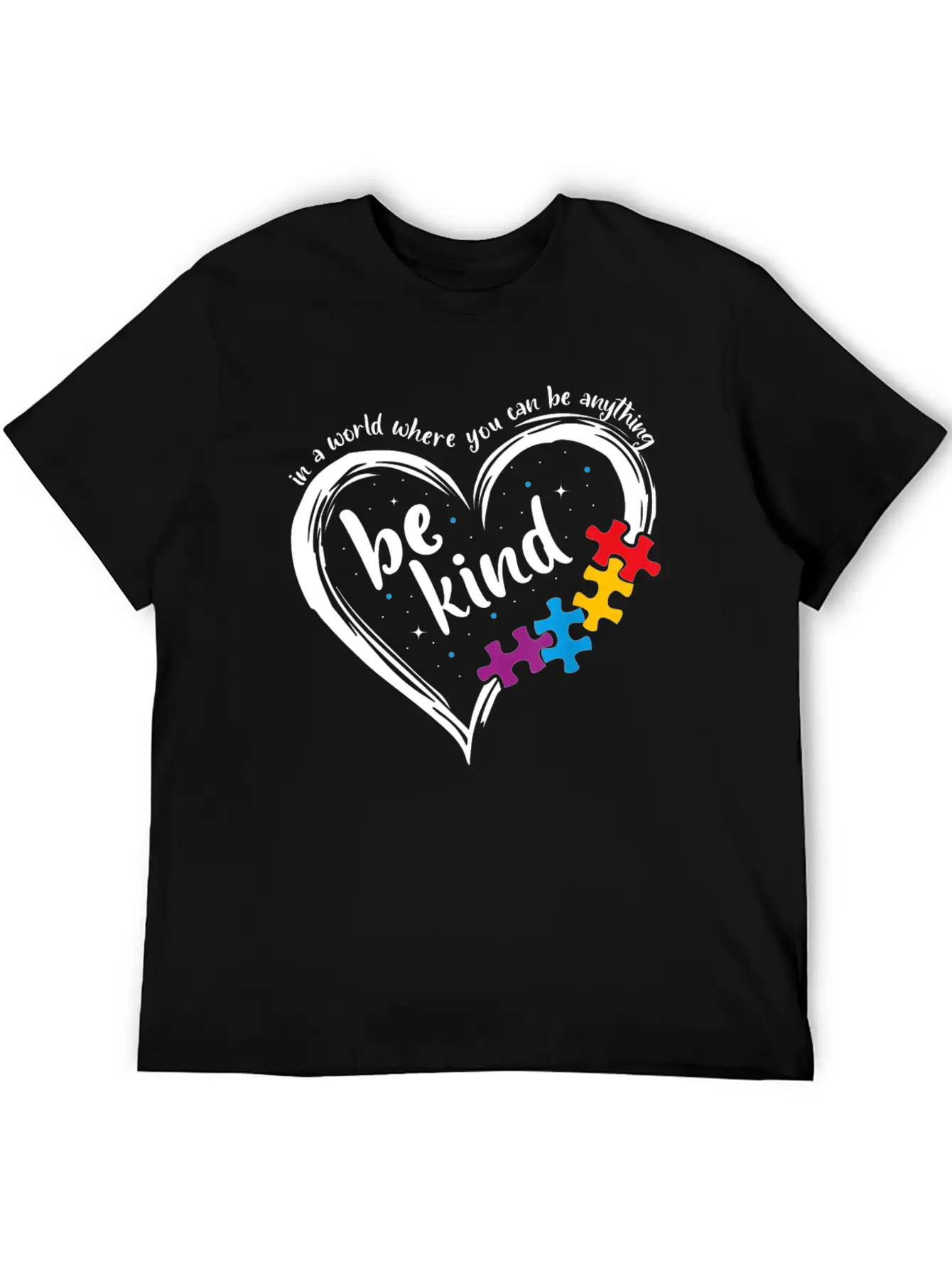 Autism Be Kind Women Blue Be Kind Autism Awareness Modern Fit Casual T-Shirt ��� Clean And Versatile Design