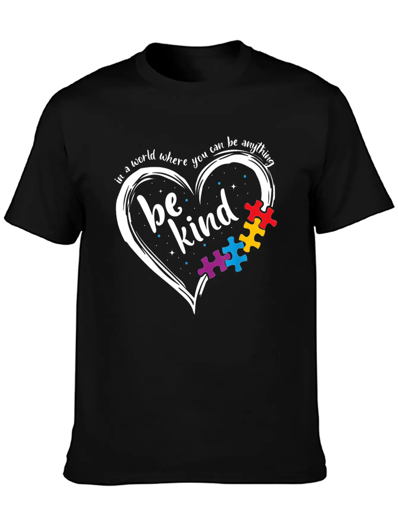 Autism Be Kind Women Blue Be Kind Autism Awareness Modern Fit Casual T-Shirt ��� Clean And Versatile Design