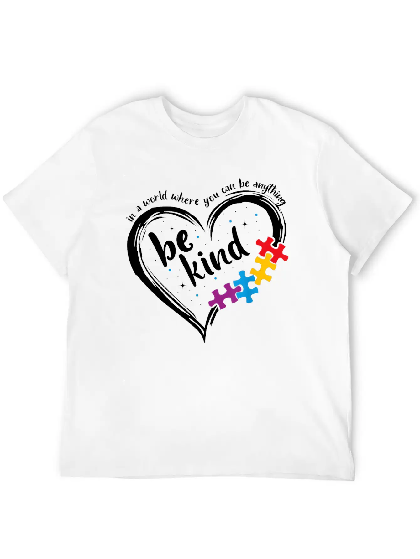 Autism Be Kind Women Blue Be Kind Autism Awareness Modern Fit Casual T-Shirt ��� Clean And Versatile Design
