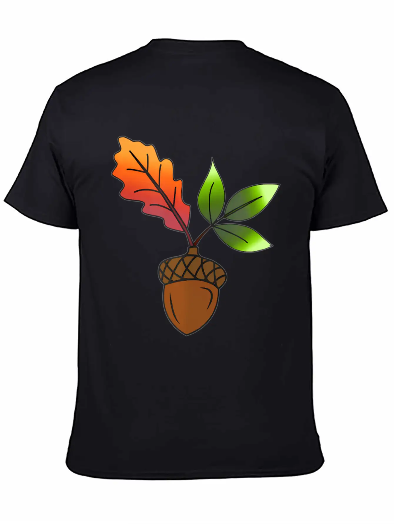 Autumn Leaves And Acorns Fall For Women Modern Fit Casual T-Shirt – Clean And Versatile Design