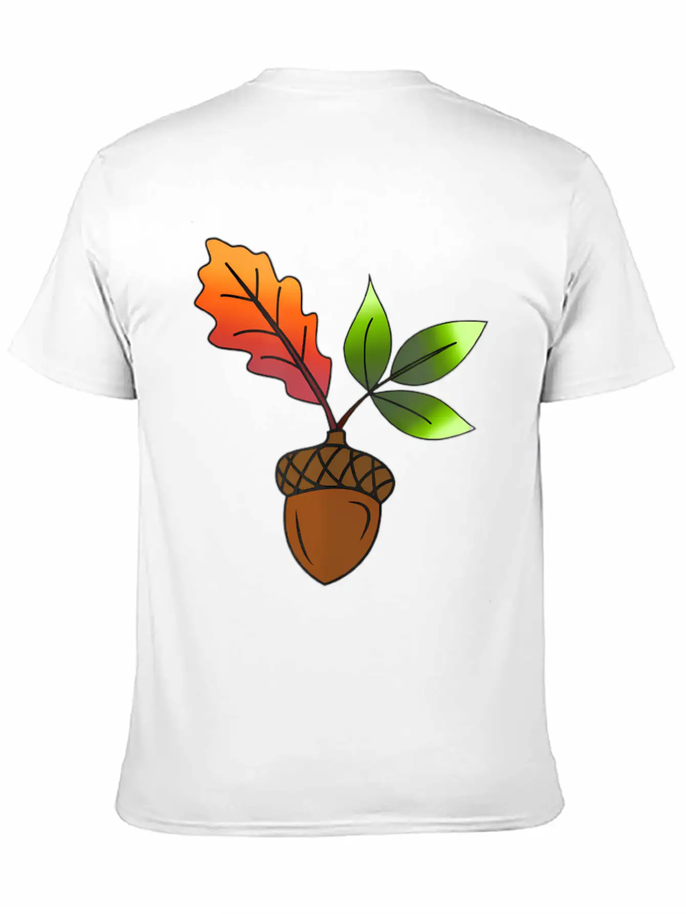 Autumn Leaves And Acorns Fall For Women Modern Fit Casual T-Shirt – Clean And Versatile Design