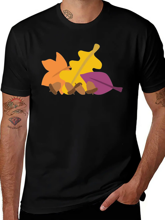 Autumn Leaves Relaxed Everyday Tee – Lightweight And Durable Cotton