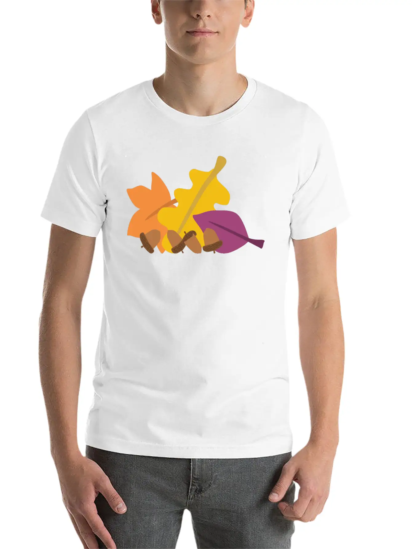 Autumn Leaves Relaxed Everyday Tee – Lightweight And Durable Cotton