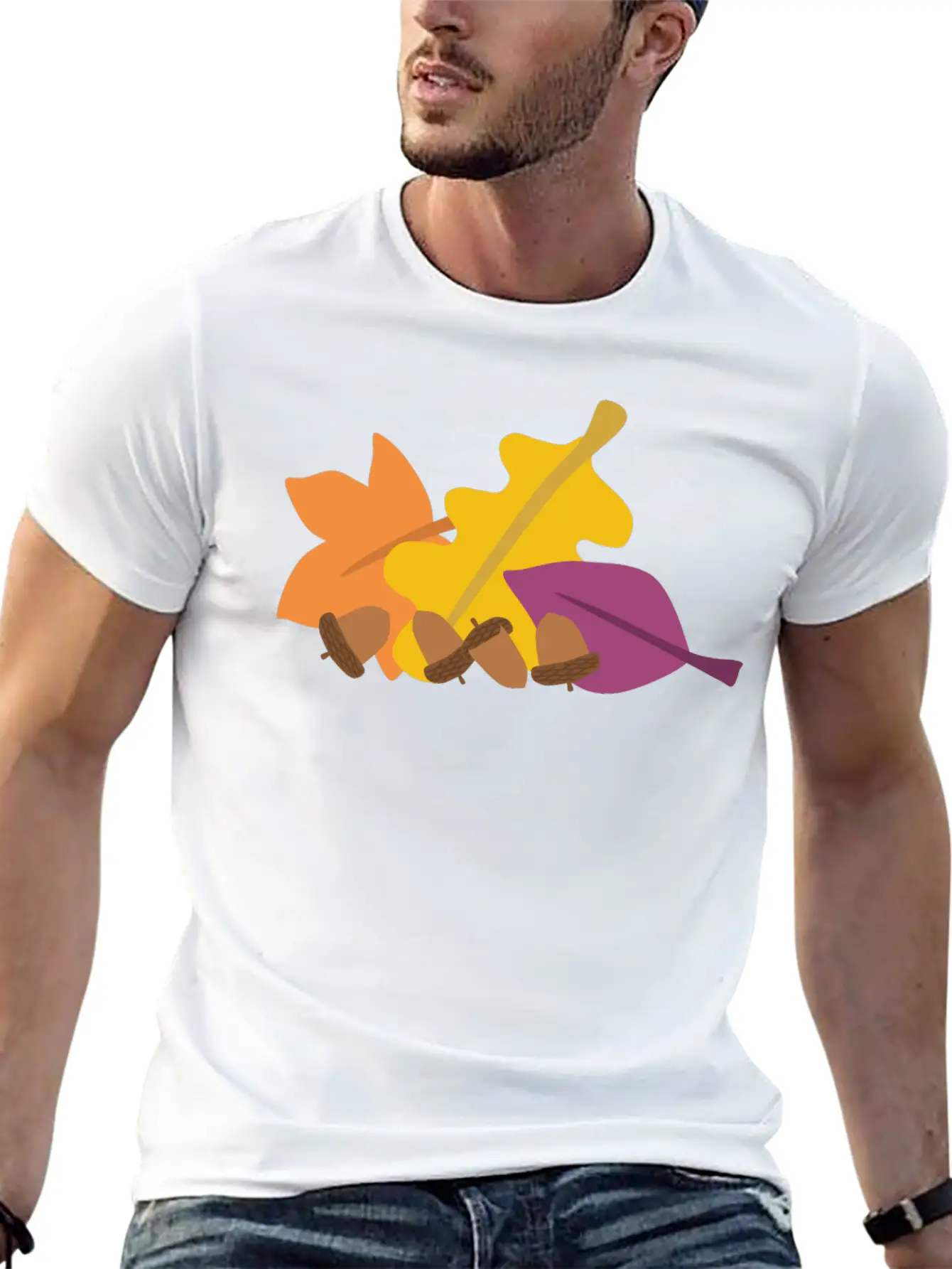 Autumn Leaves Relaxed Everyday Tee – Lightweight And Durable Cotton
