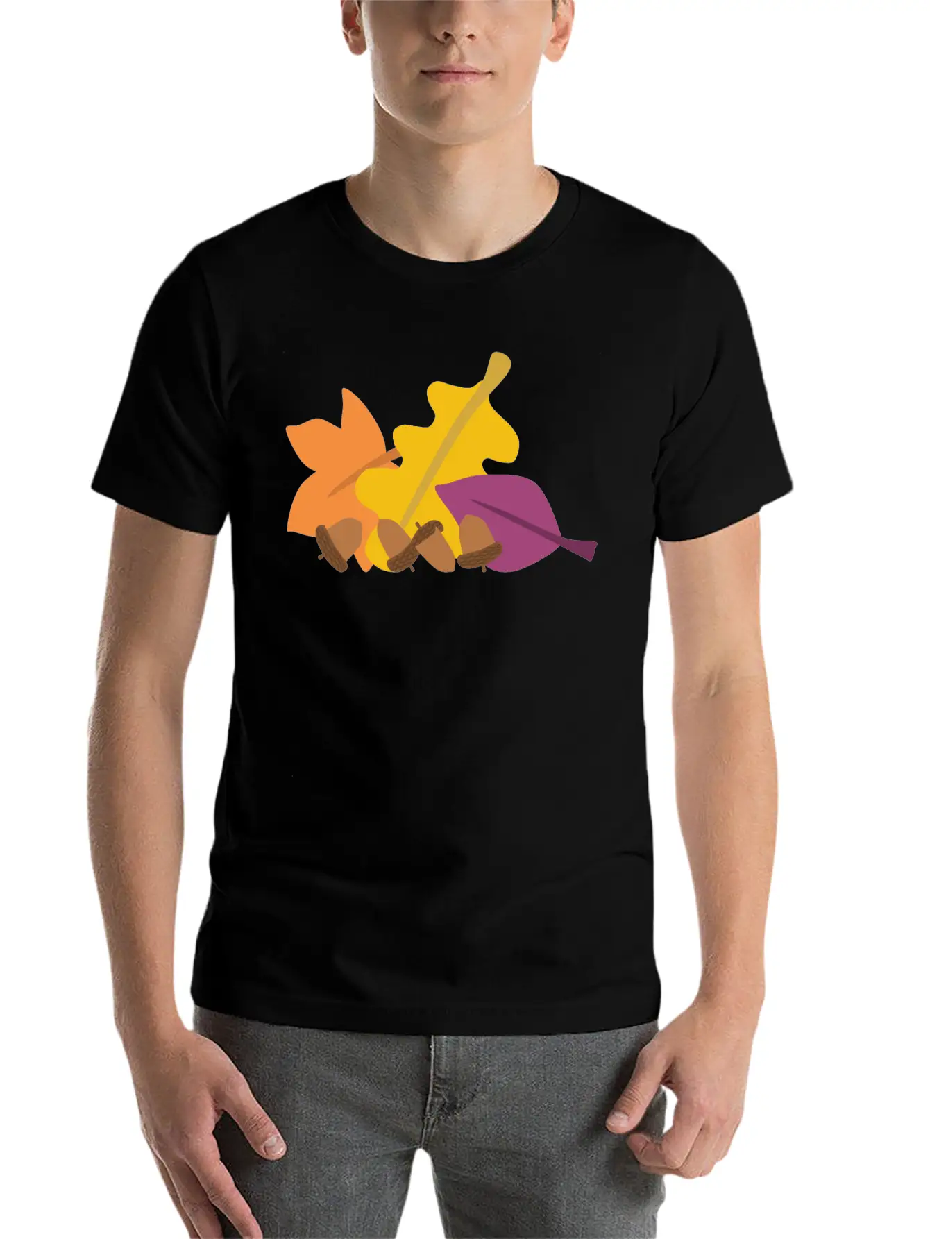 Autumn Leaves Relaxed Everyday Tee – Lightweight And Durable Cotton