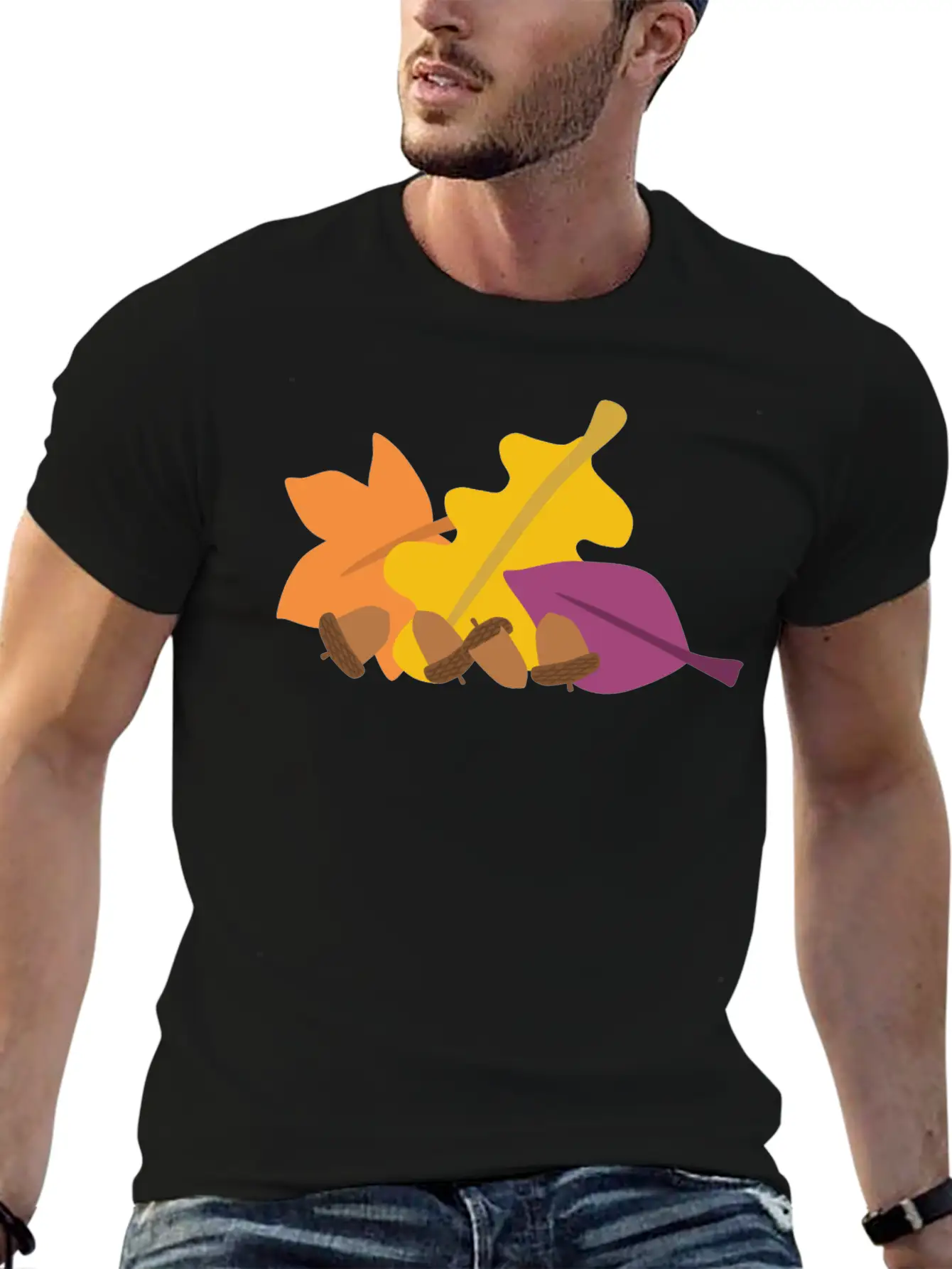 Autumn Leaves Relaxed Everyday Tee – Lightweight And Durable Cotton