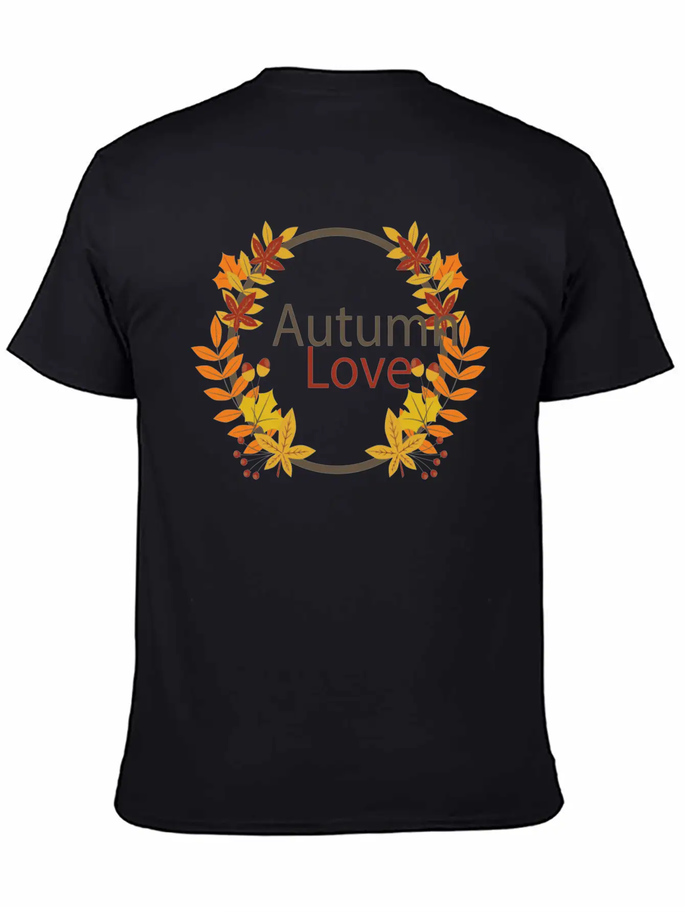 Autumn Love Lightweight Cotton T-Shirt – Daily Comfort Graphic Shirt