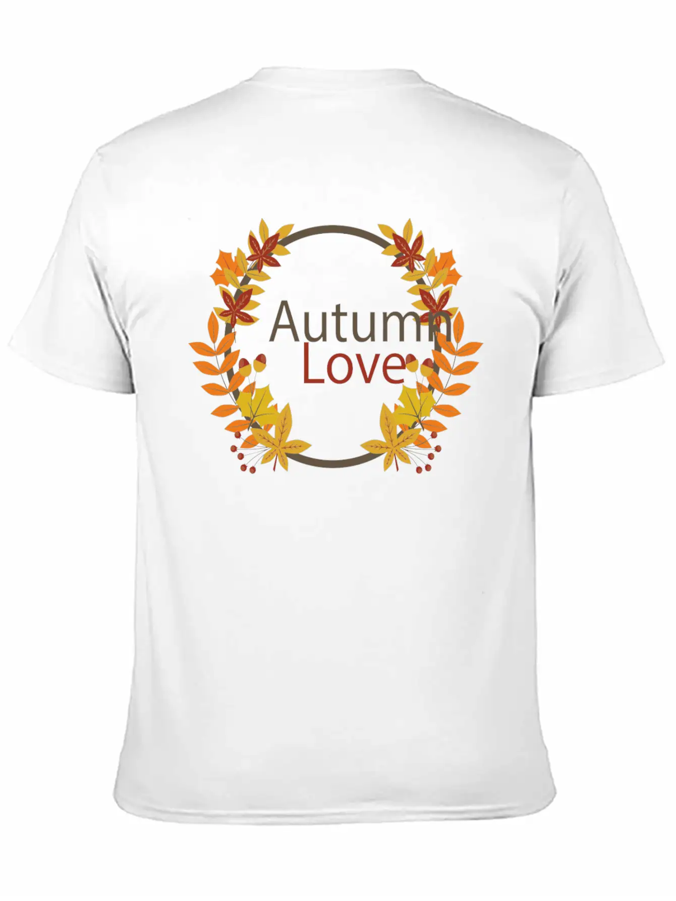 Autumn Love Lightweight Cotton T-Shirt – Daily Comfort Graphic Shirt