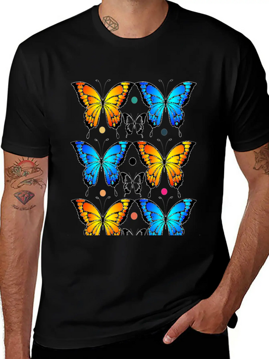 Autumn Papillons Butterfly, Pattern Basic Graphic T-Shirt – Daily Comfort In Soft Cotton