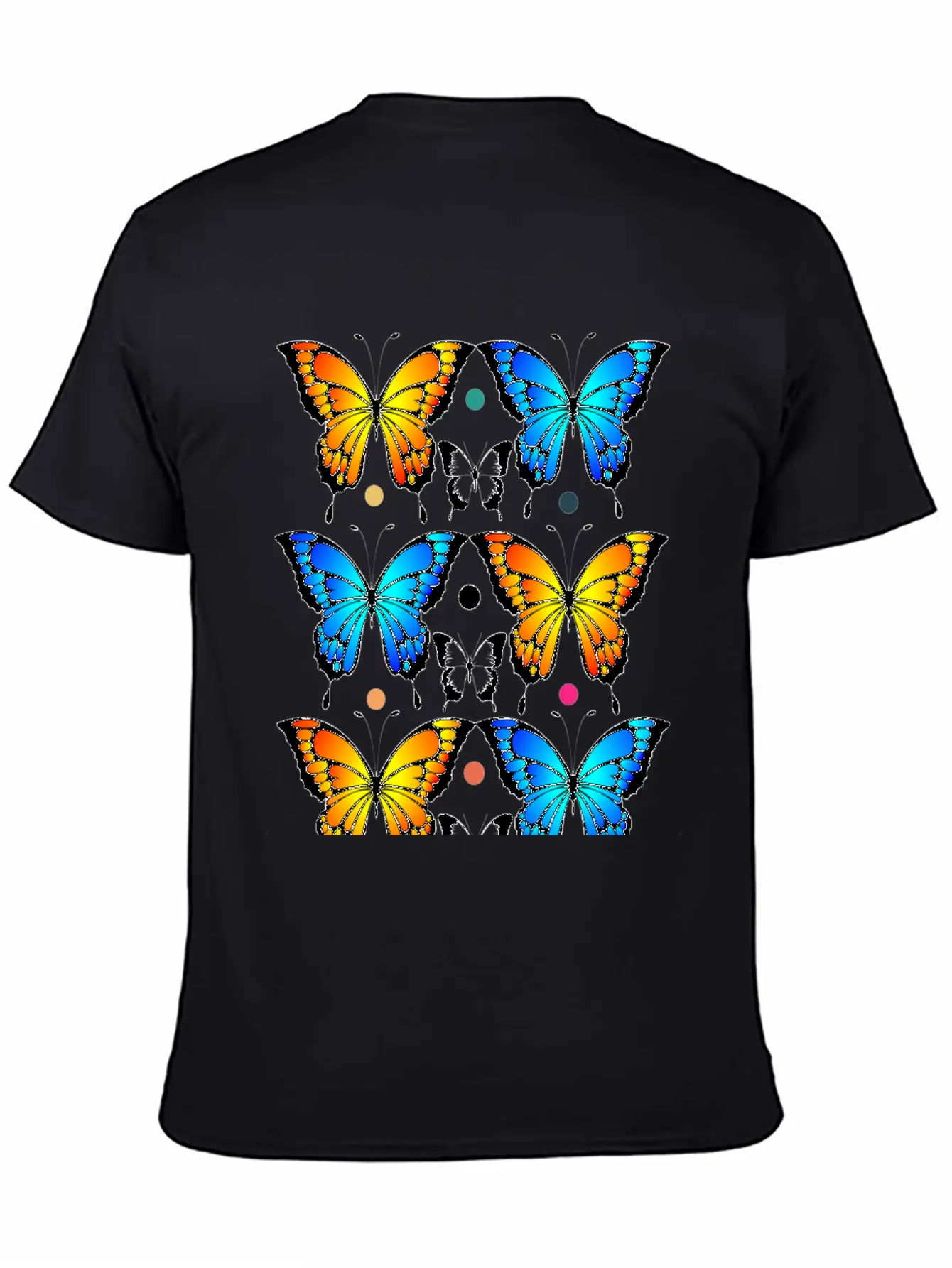 Autumn Papillons Butterfly, Pattern Basic Graphic T-Shirt – Daily Comfort In Soft Cotton