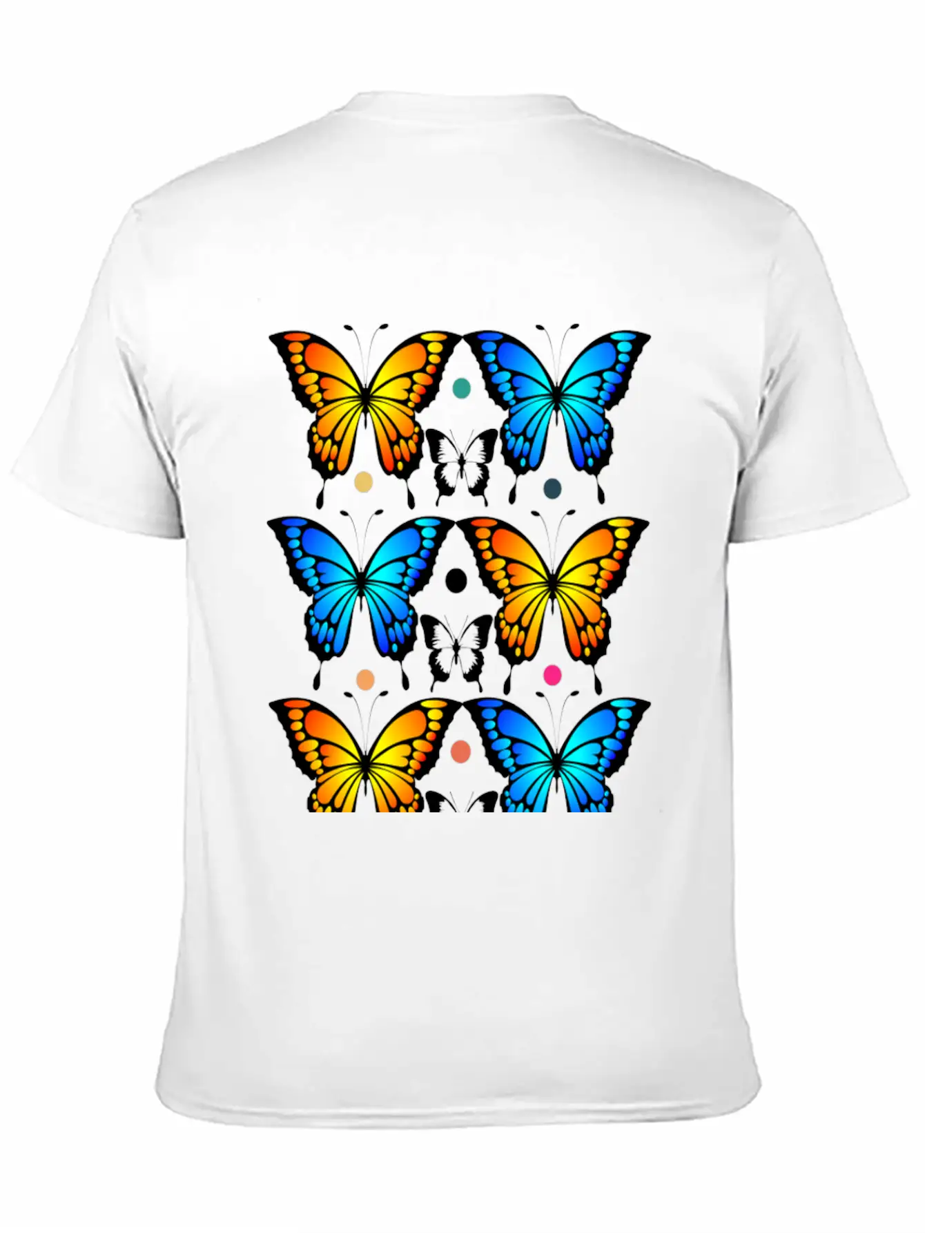 Autumn Papillons Butterfly, Pattern Basic Graphic T-Shirt – Daily Comfort In Soft Cotton