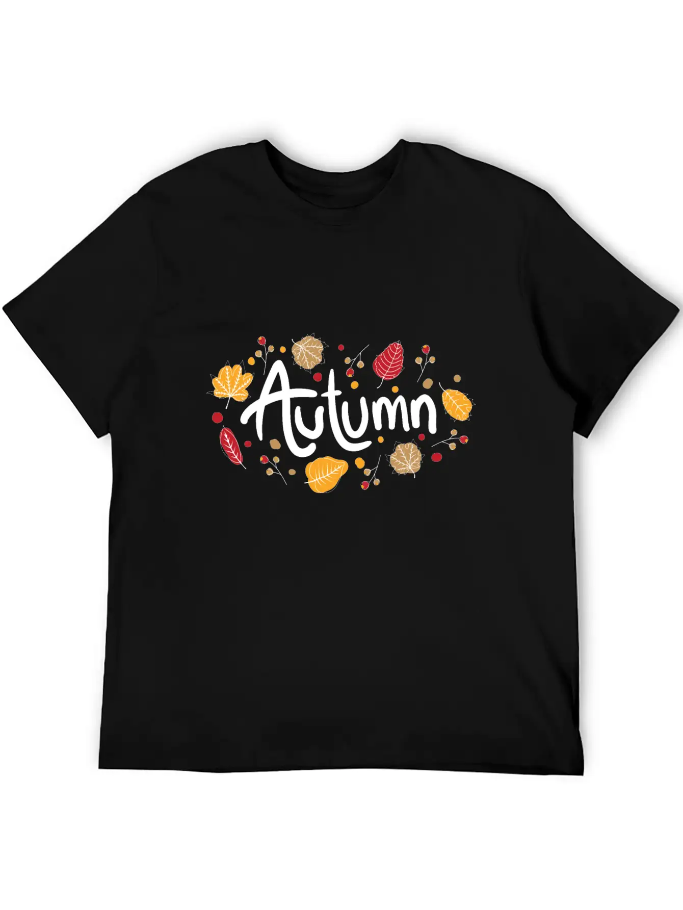 Autumn (white) Relaxed Everyday Tee – Lightweight And Durable Cotton