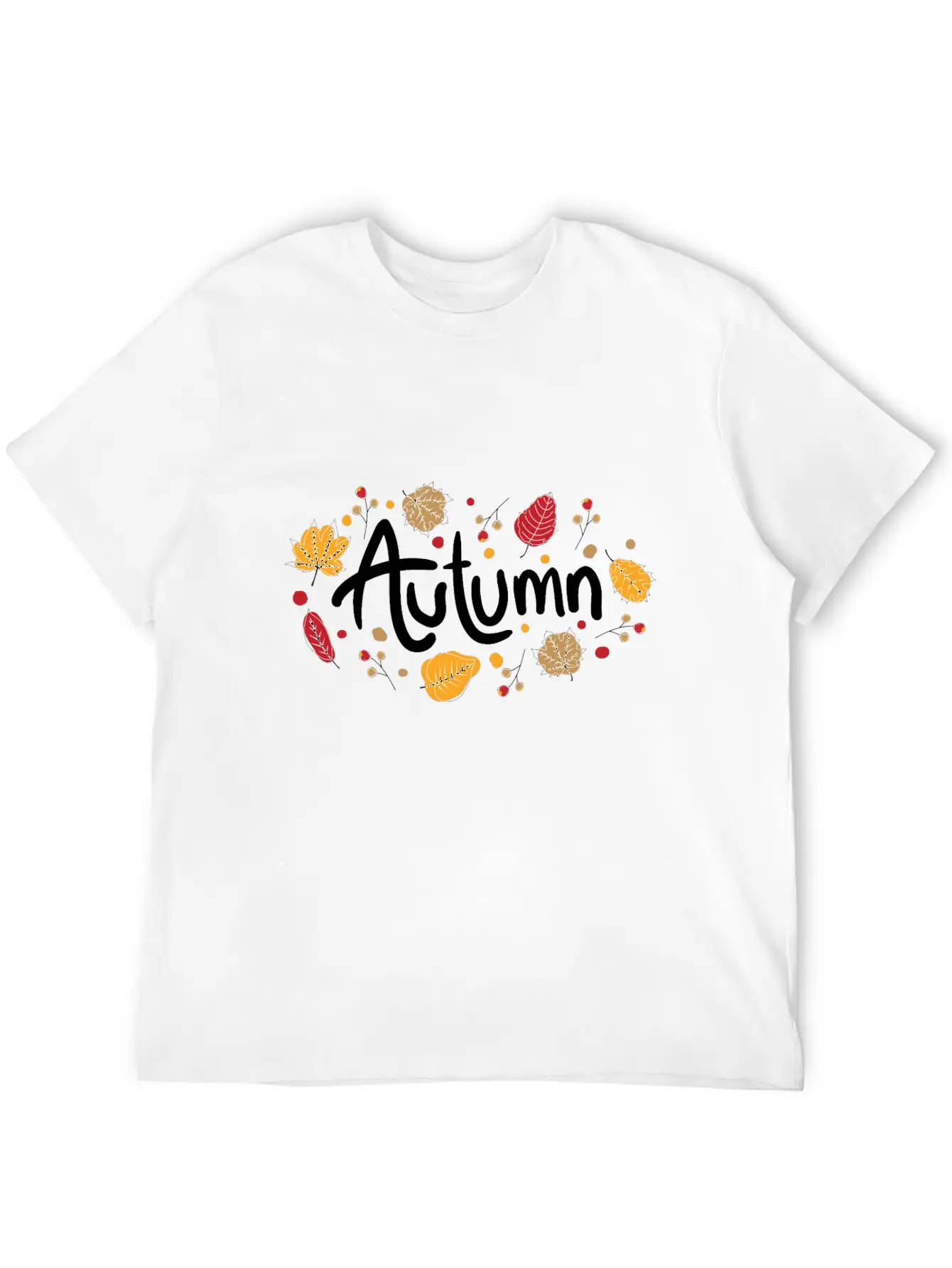 Autumn (white) Relaxed Everyday Tee – Lightweight And Durable Cotton