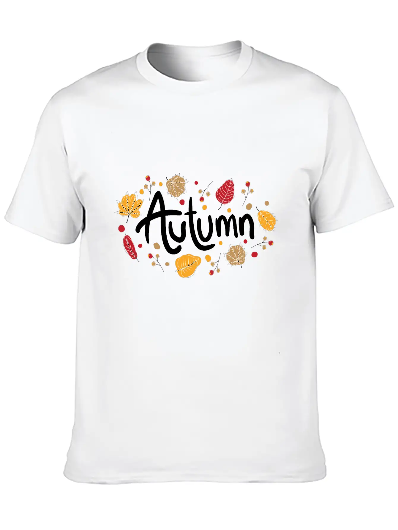 Autumn (white) Relaxed Everyday Tee – Lightweight And Durable Cotton