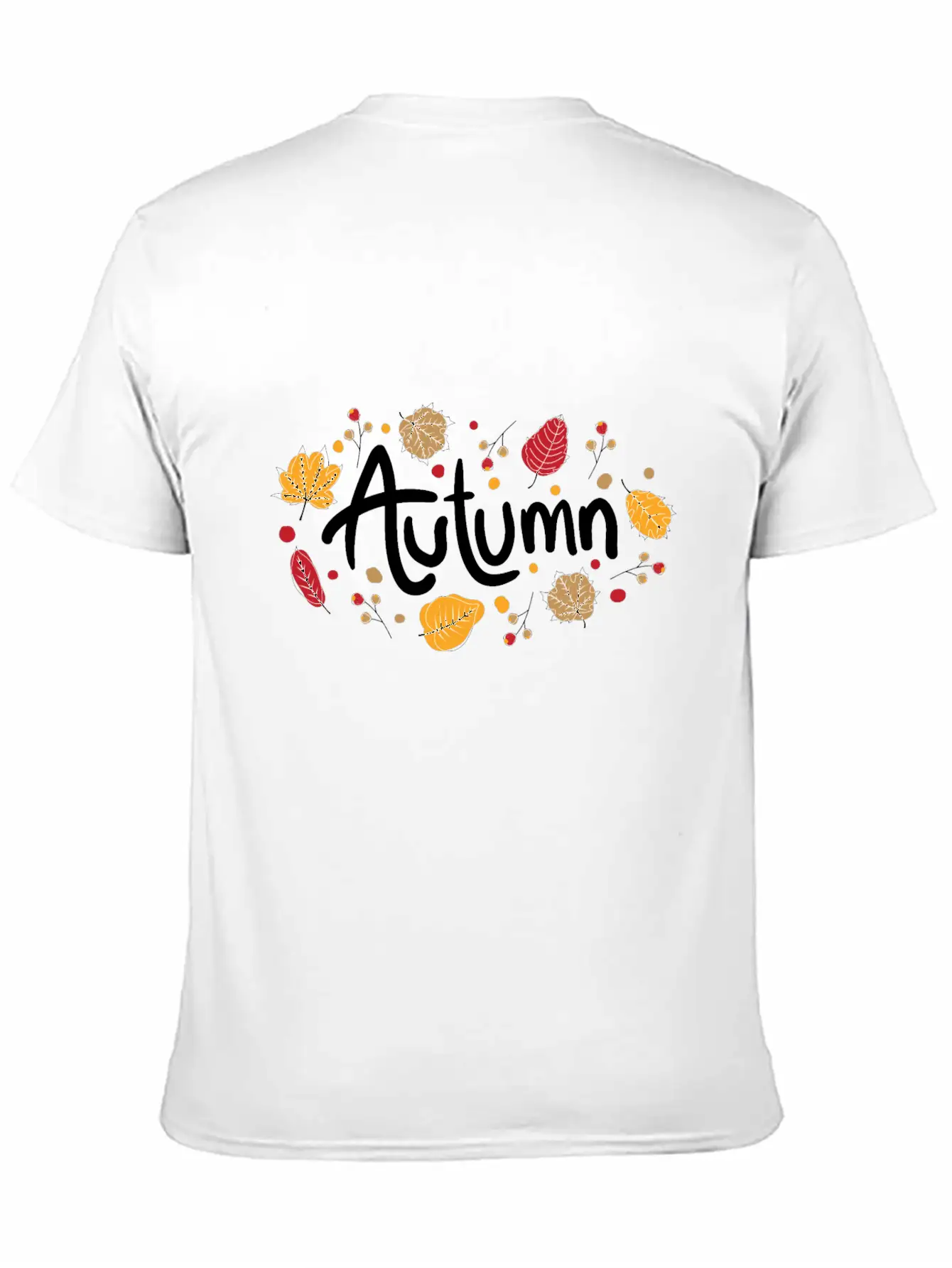 Autumn (white) Relaxed Everyday Tee – Lightweight And Durable Cotton