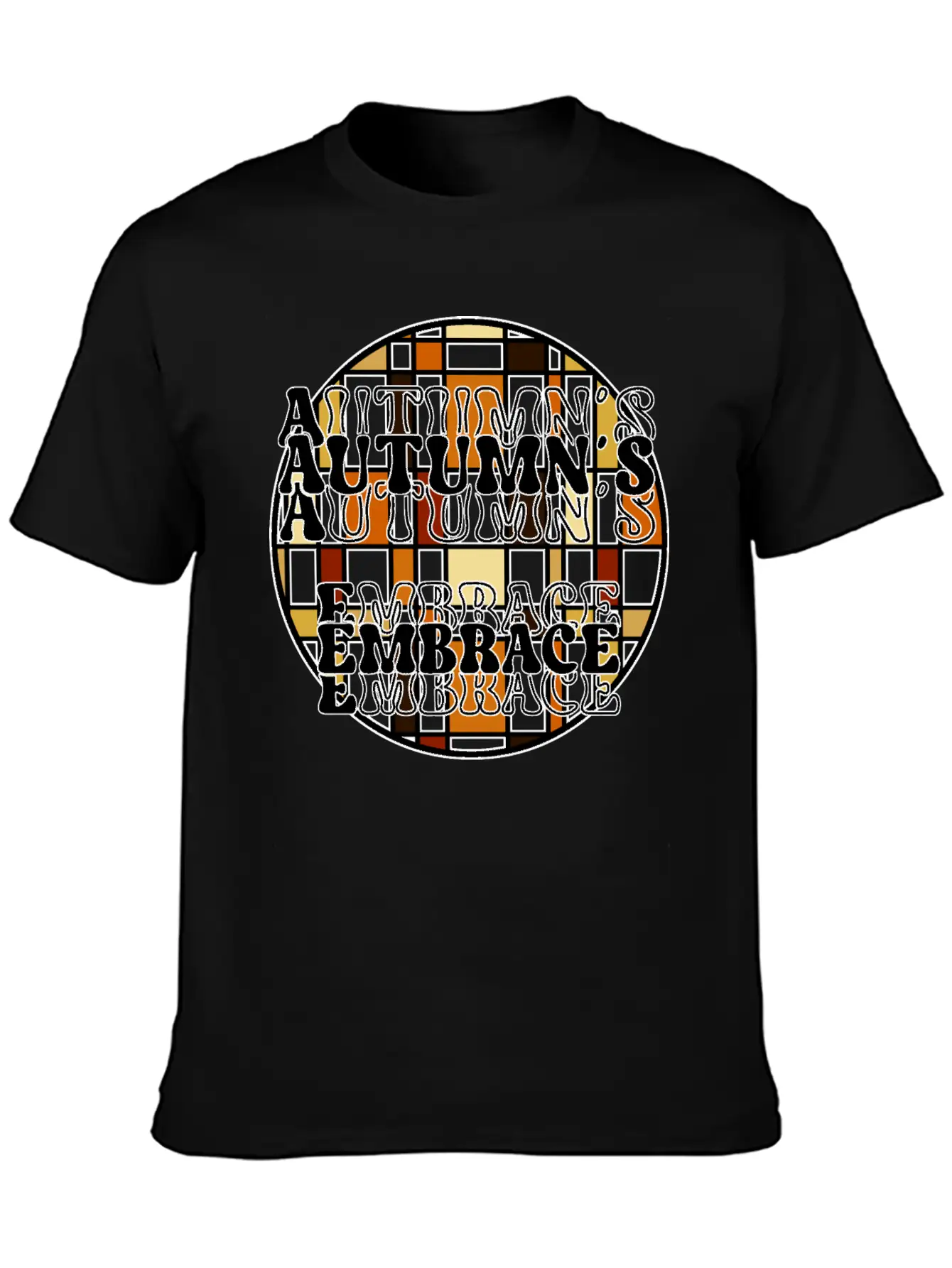 Autumn's Embrace Basic Graphic T-Shirt – Daily Comfort In Soft Cotton