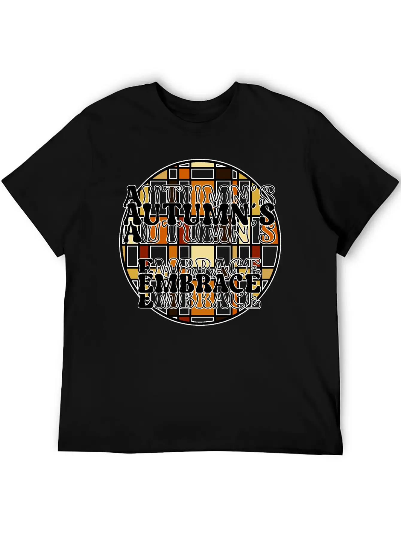Autumn's Embrace Basic Graphic T-Shirt – Daily Comfort In Soft Cotton