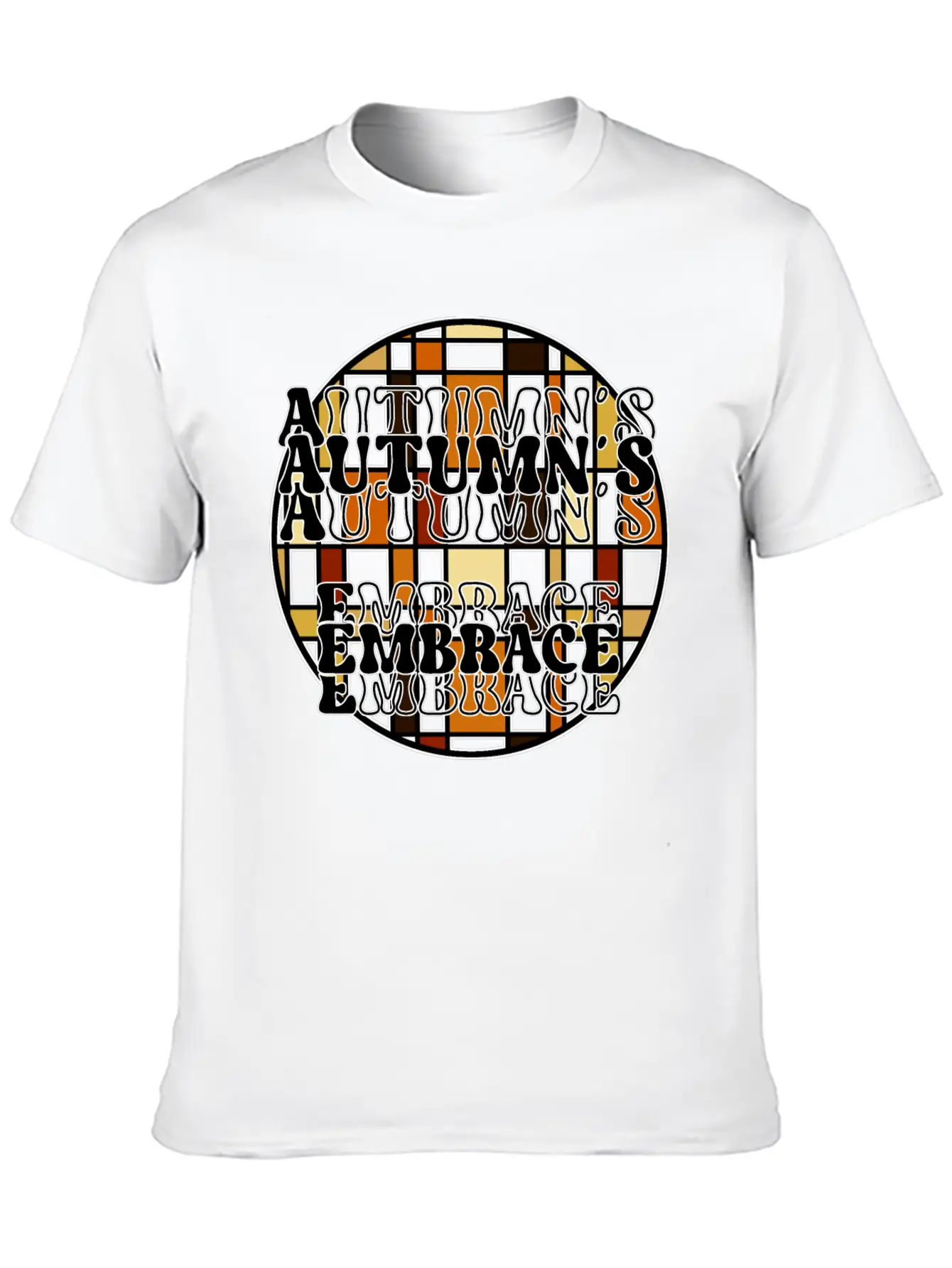 Autumn's Embrace Basic Graphic T-Shirt – Daily Comfort In Soft Cotton