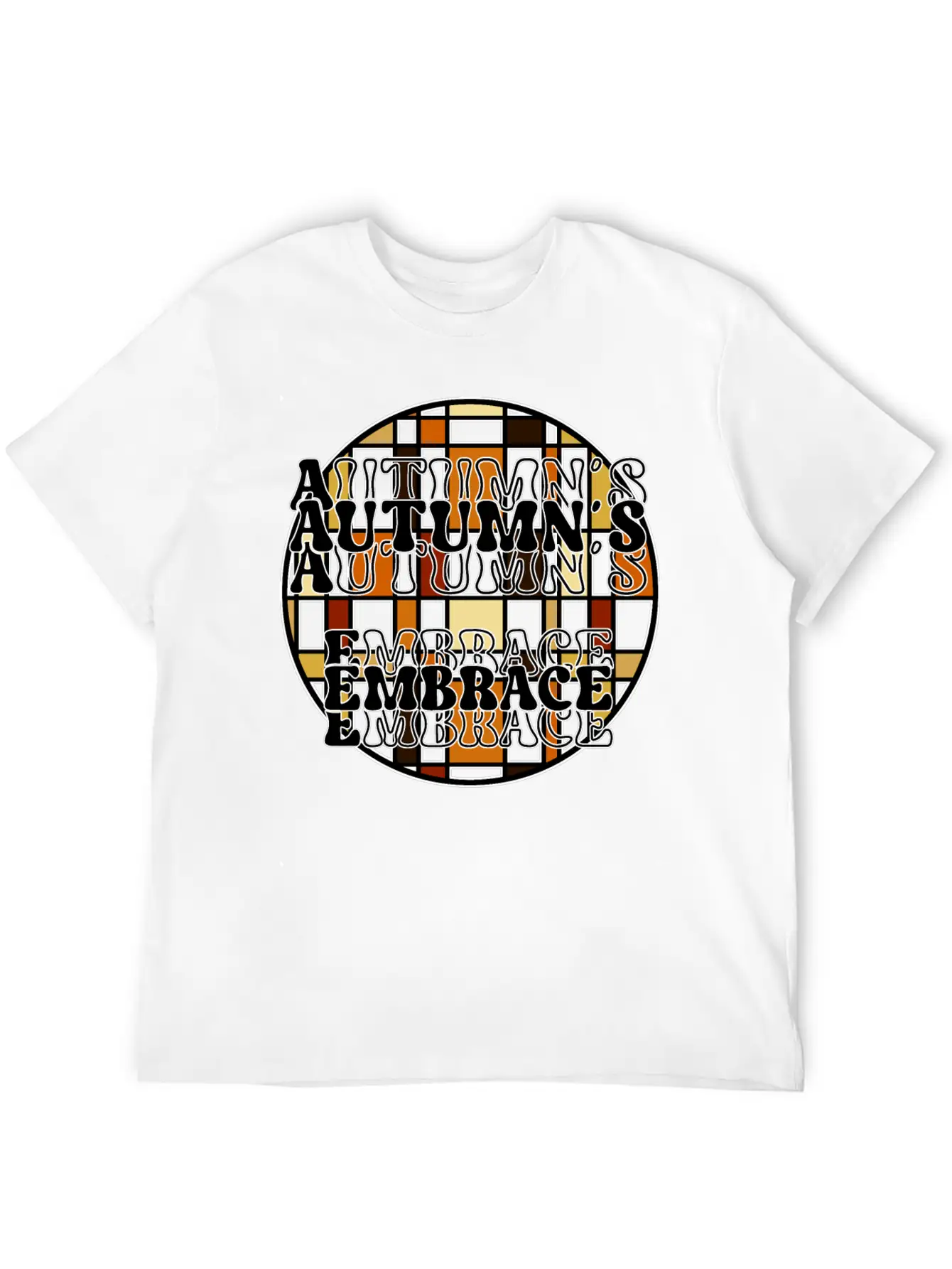 Autumn's Embrace Basic Graphic T-Shirt – Daily Comfort In Soft Cotton
