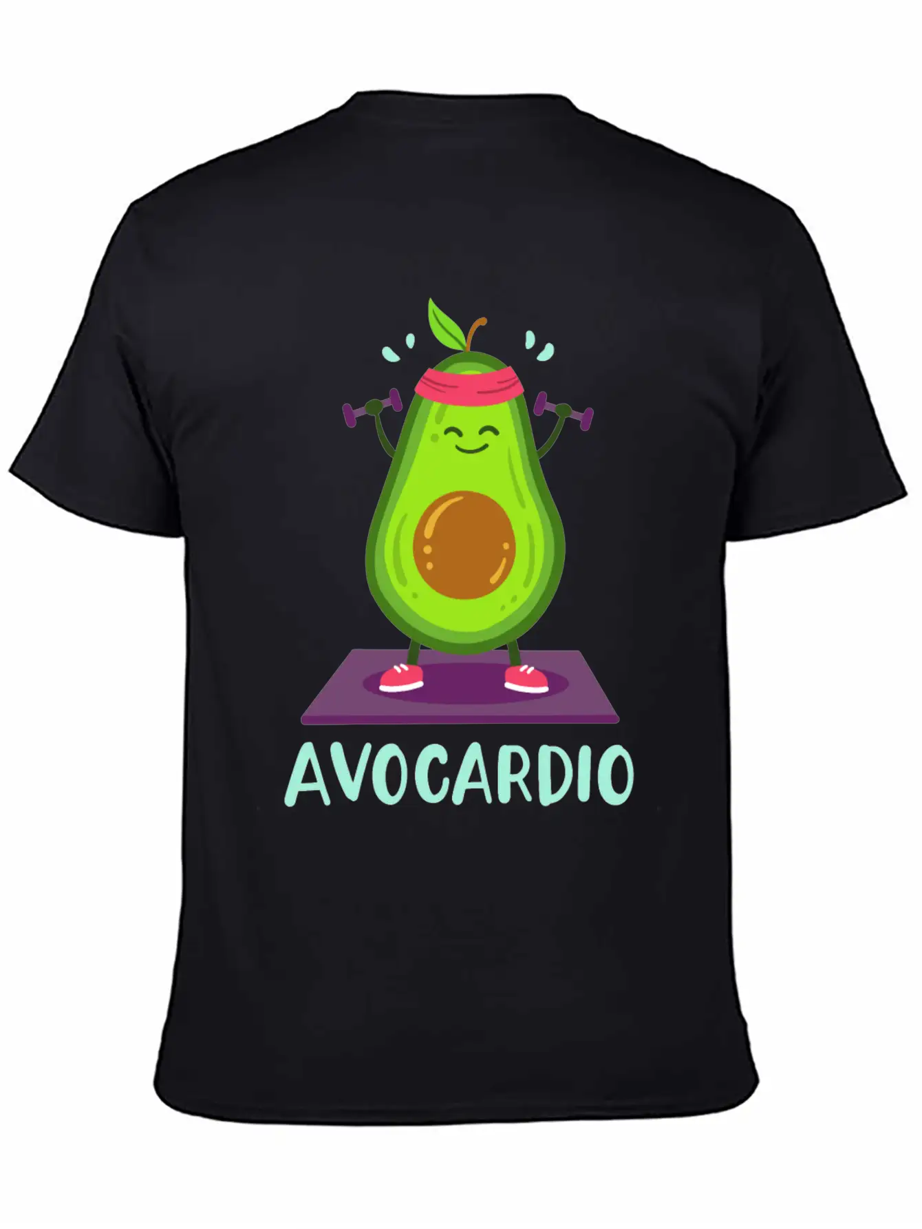 Avocado Cardio Workout Kawaii Modern Fit Casual T-Shirt – Clean And Versatile Design