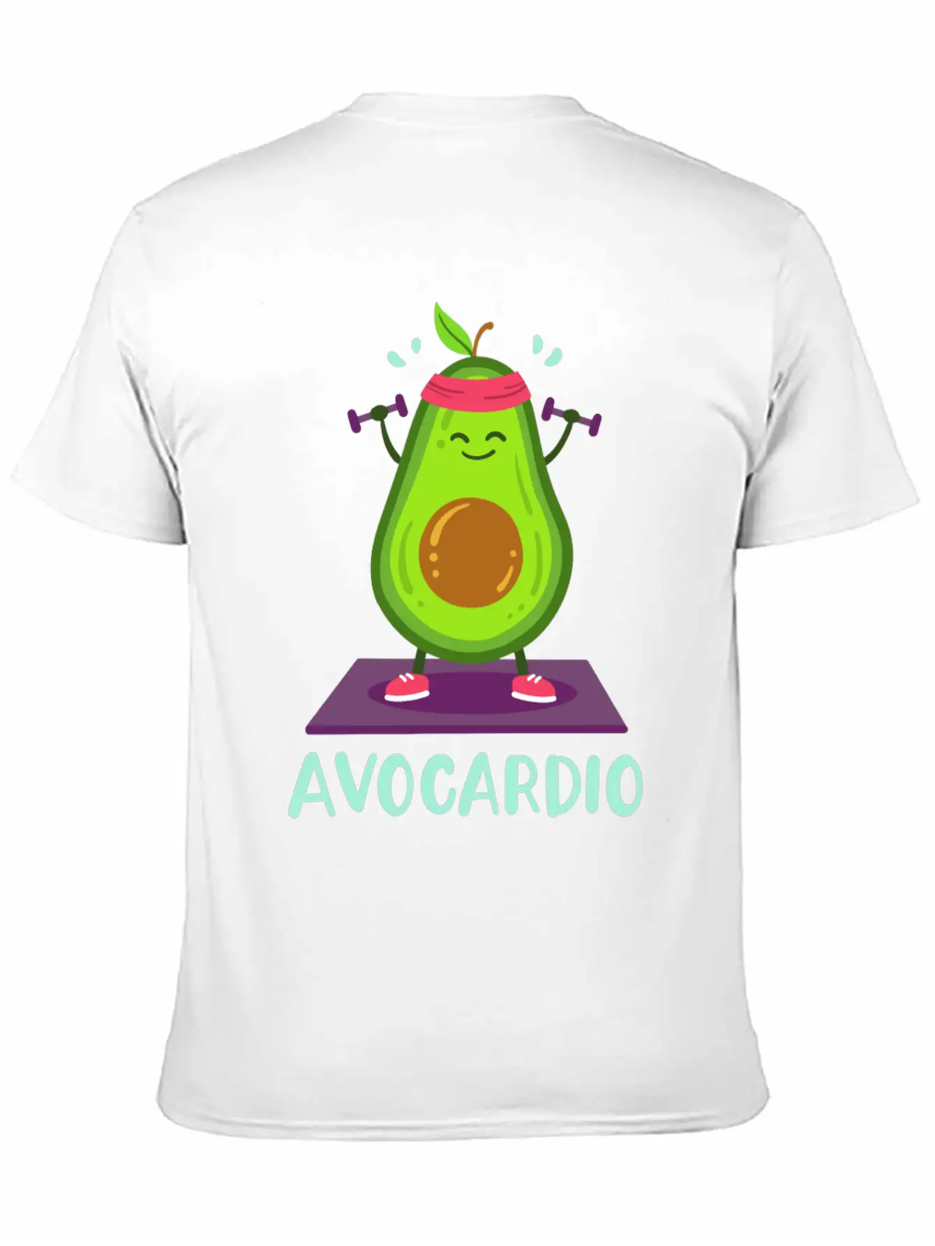 Avocado Cardio Workout Kawaii Modern Fit Casual T-Shirt – Clean And Versatile Design