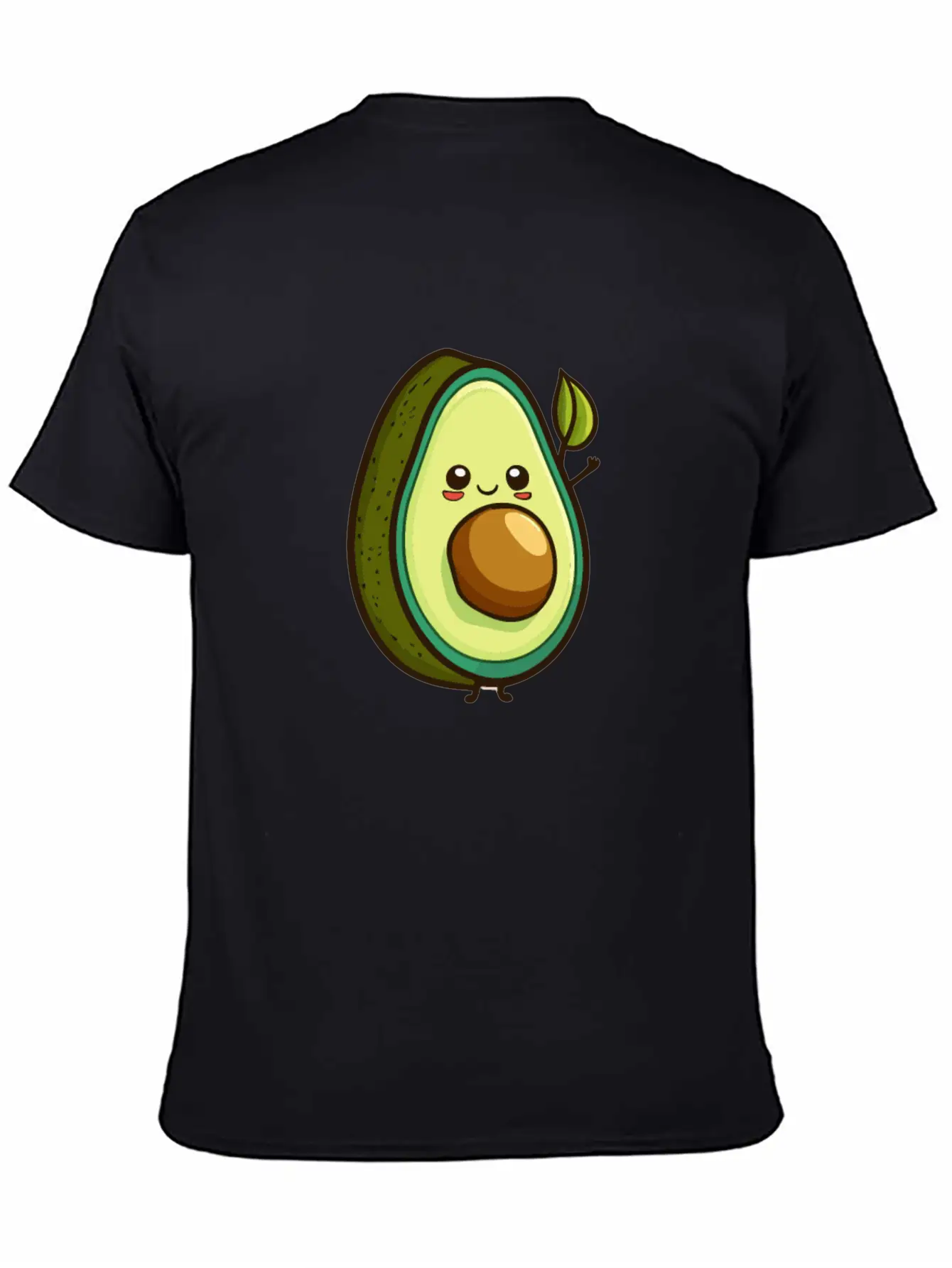 Avocado Cartoon Style Relaxed Everyday Tee – Lightweight And Durable Cotton